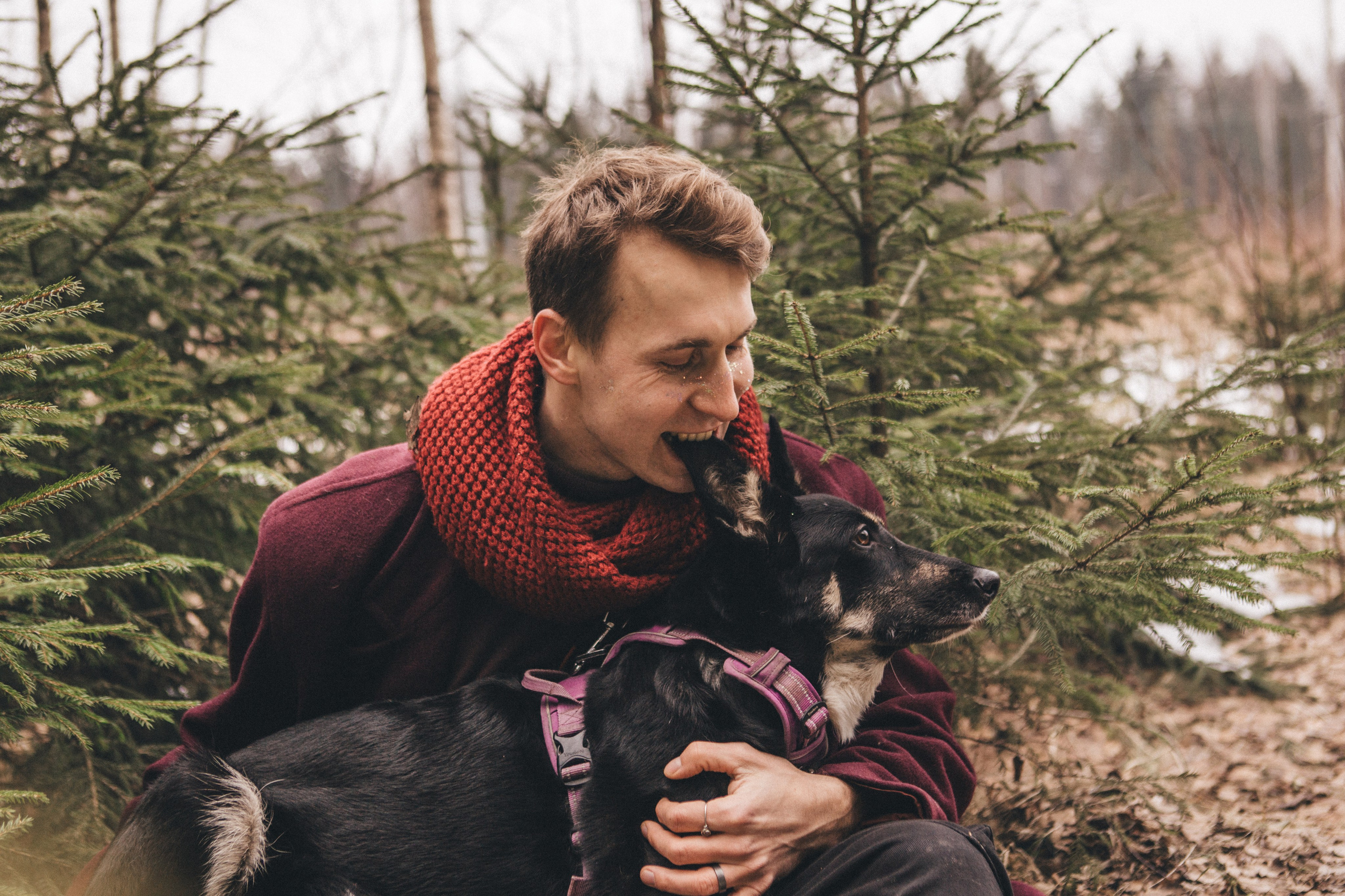A cinematic tale of true love and unbreakable friendship between a man and a dog. Portrait, family and pet photographer in Cyprus, Ksenia Bourdelle