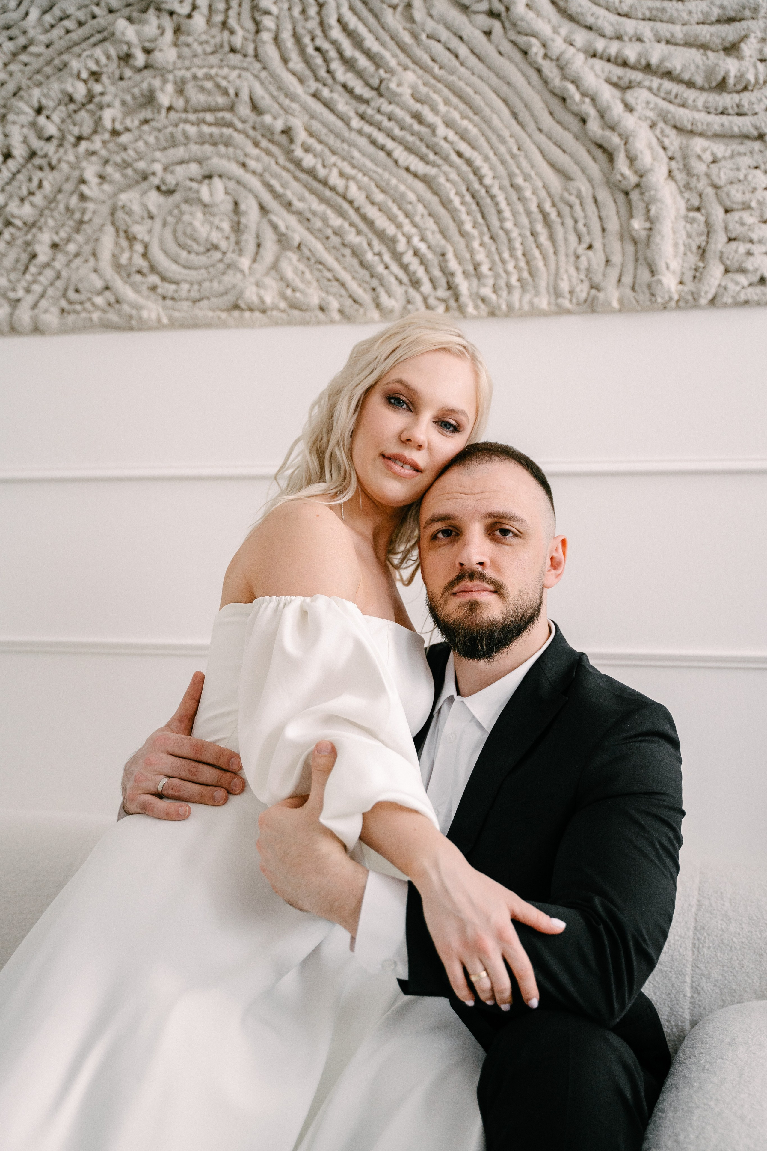 Свадебная фотосессия молодоженов в фотостудии. Свадебный и семейный фотограф из Воронежа|Москвы Бубнова Екатерина