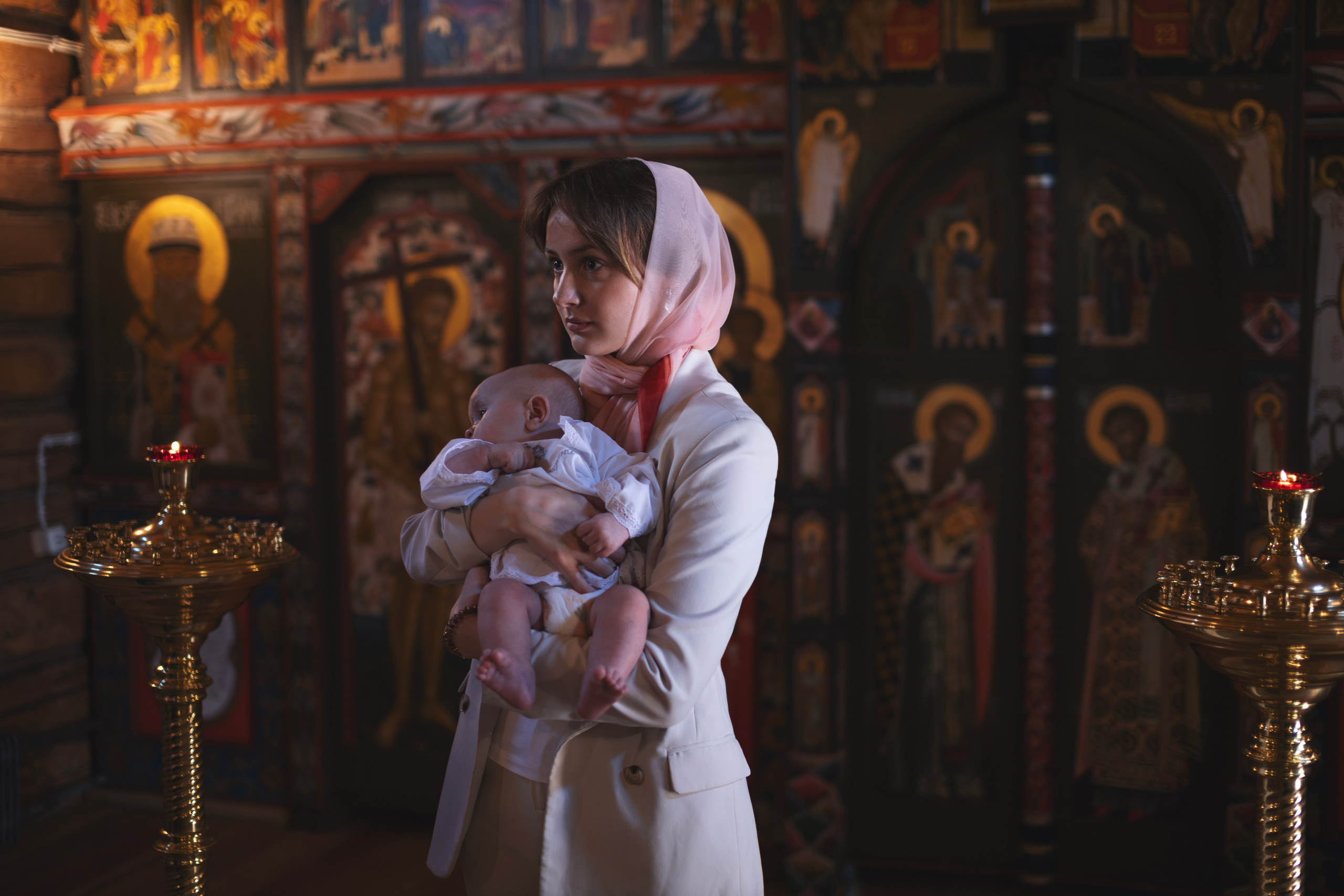 Крещение в Церкви Успения Пресвятой Богородицы. Семейный фотограф в Москве 📸