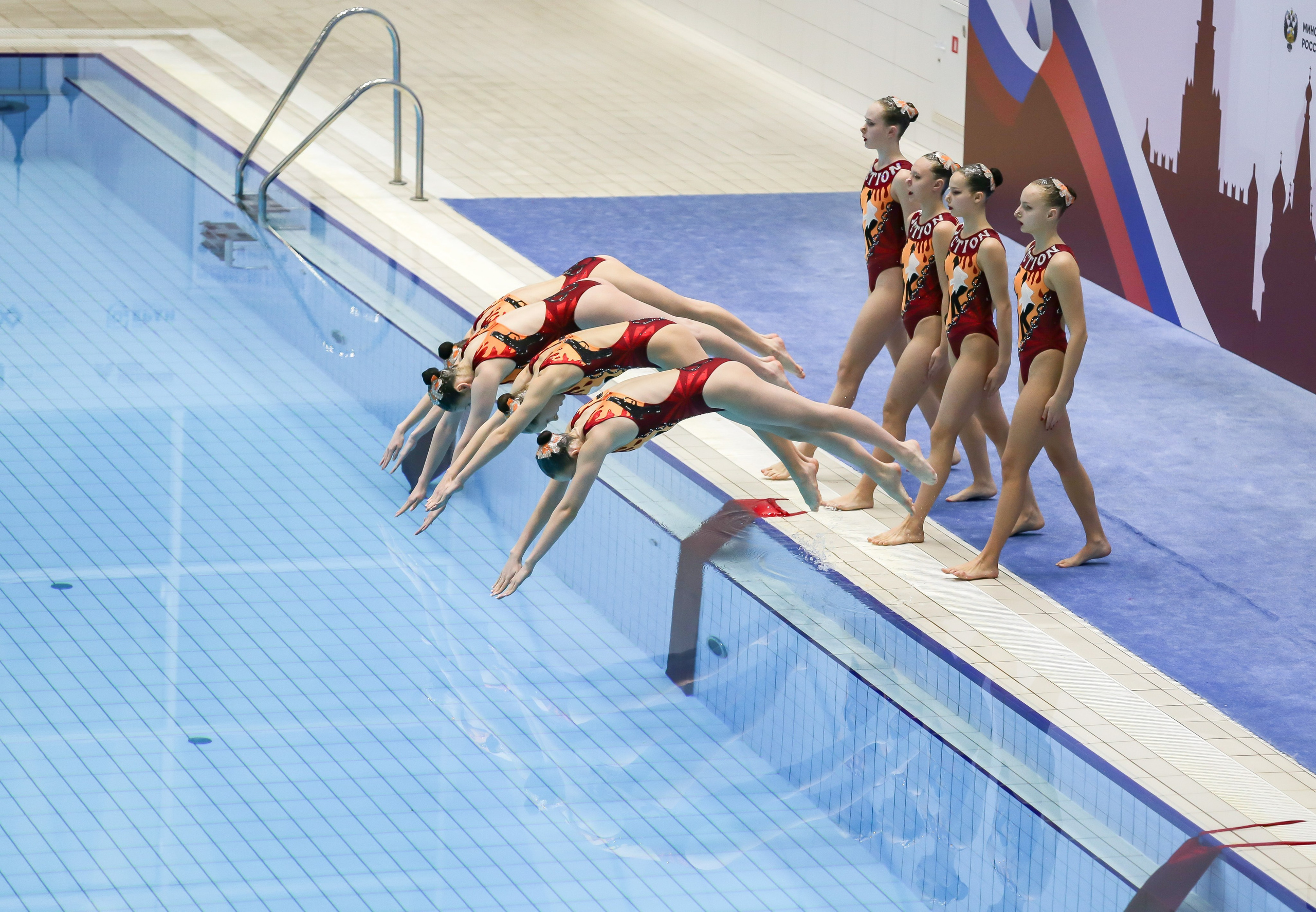 Первенство России по синхронному плаванию. Техническая программа. Группы. Репортажный фотограф в Москве