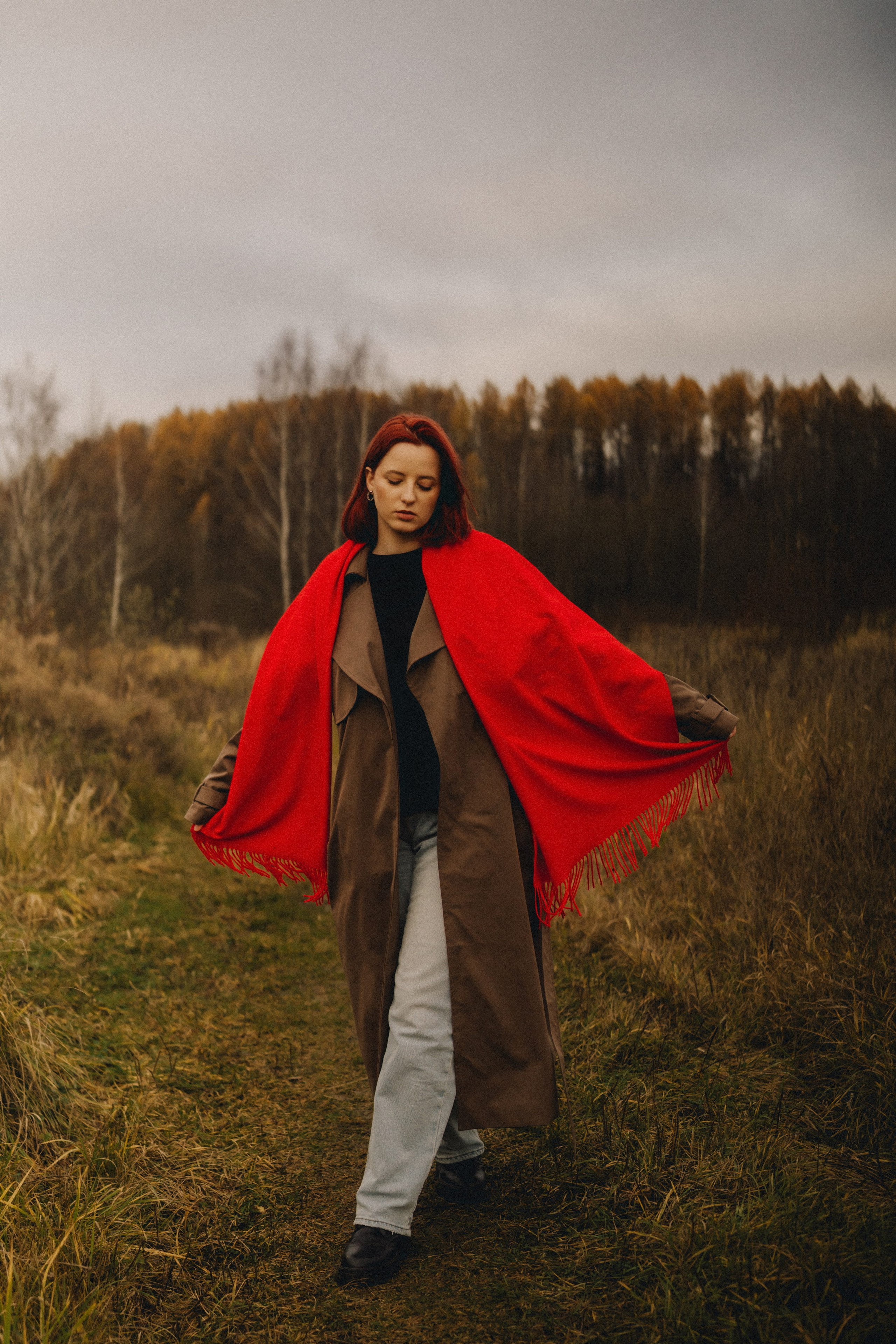 Лия | осенняя фотосессия у воды. Портретный фотограф Москва
