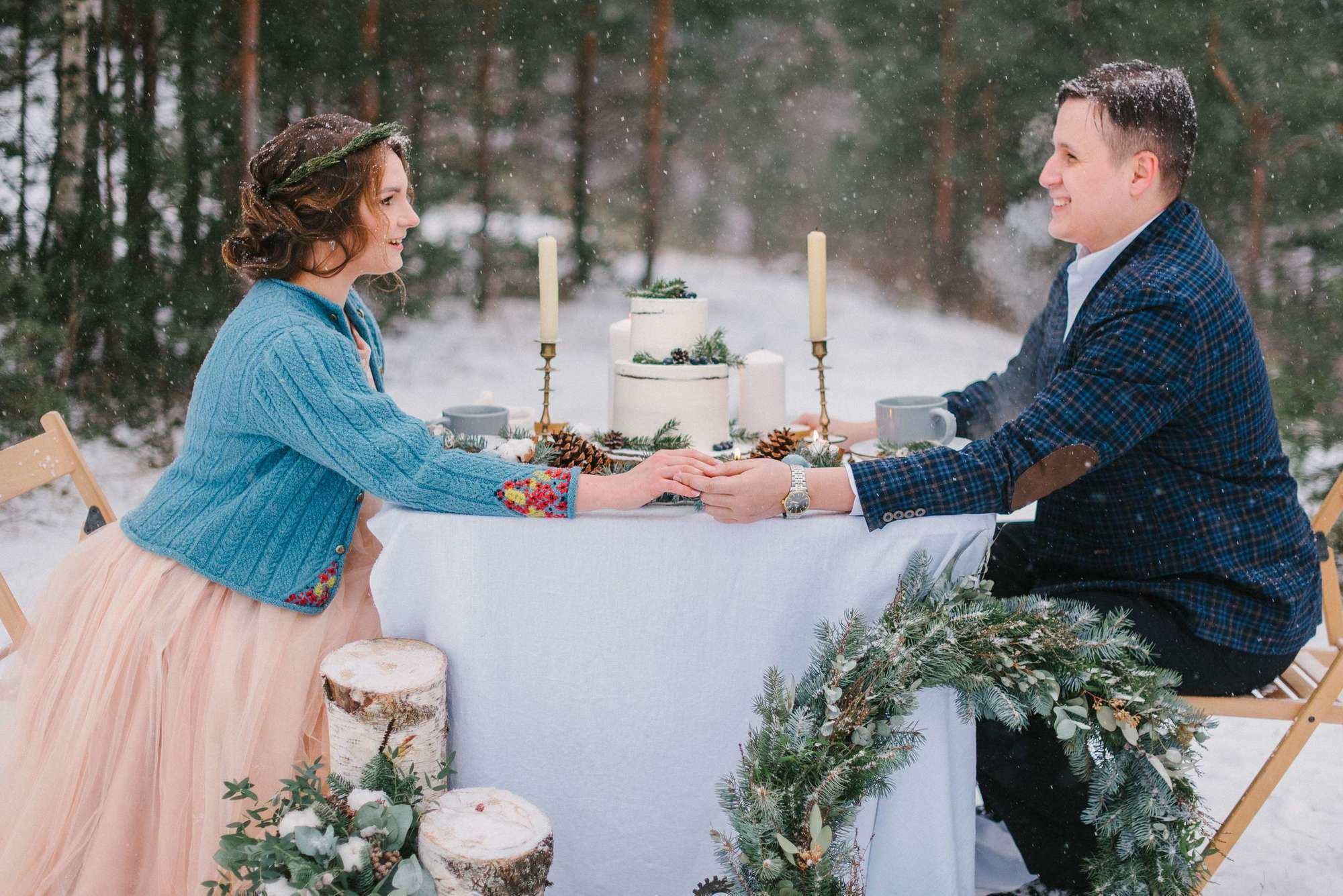 Sasha & Kolya, real winter wedding. Свадебный фотограф Аня Милграм