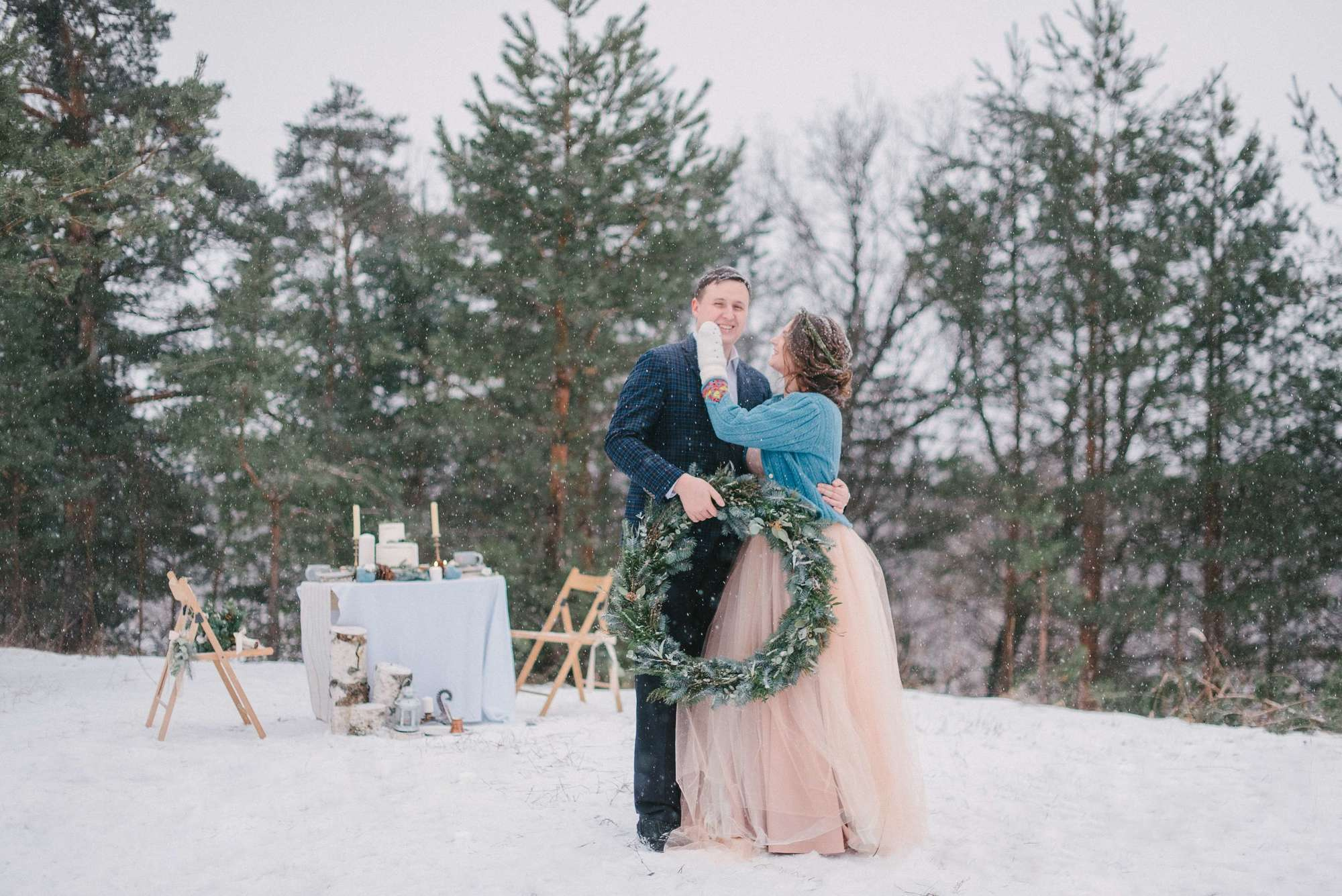 Sasha & Kolya, real winter wedding. Свадебный фотограф Аня Милграм