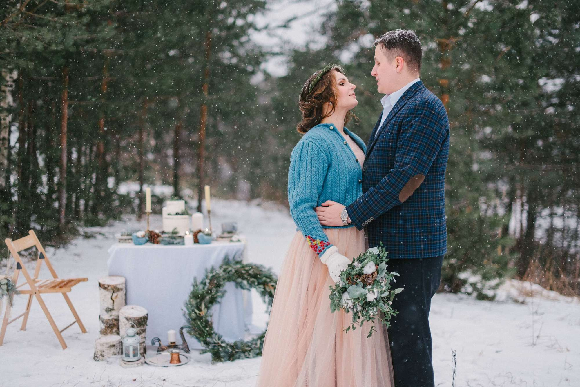 Sasha & Kolya, real winter wedding. Свадебный фотограф Аня Милграм