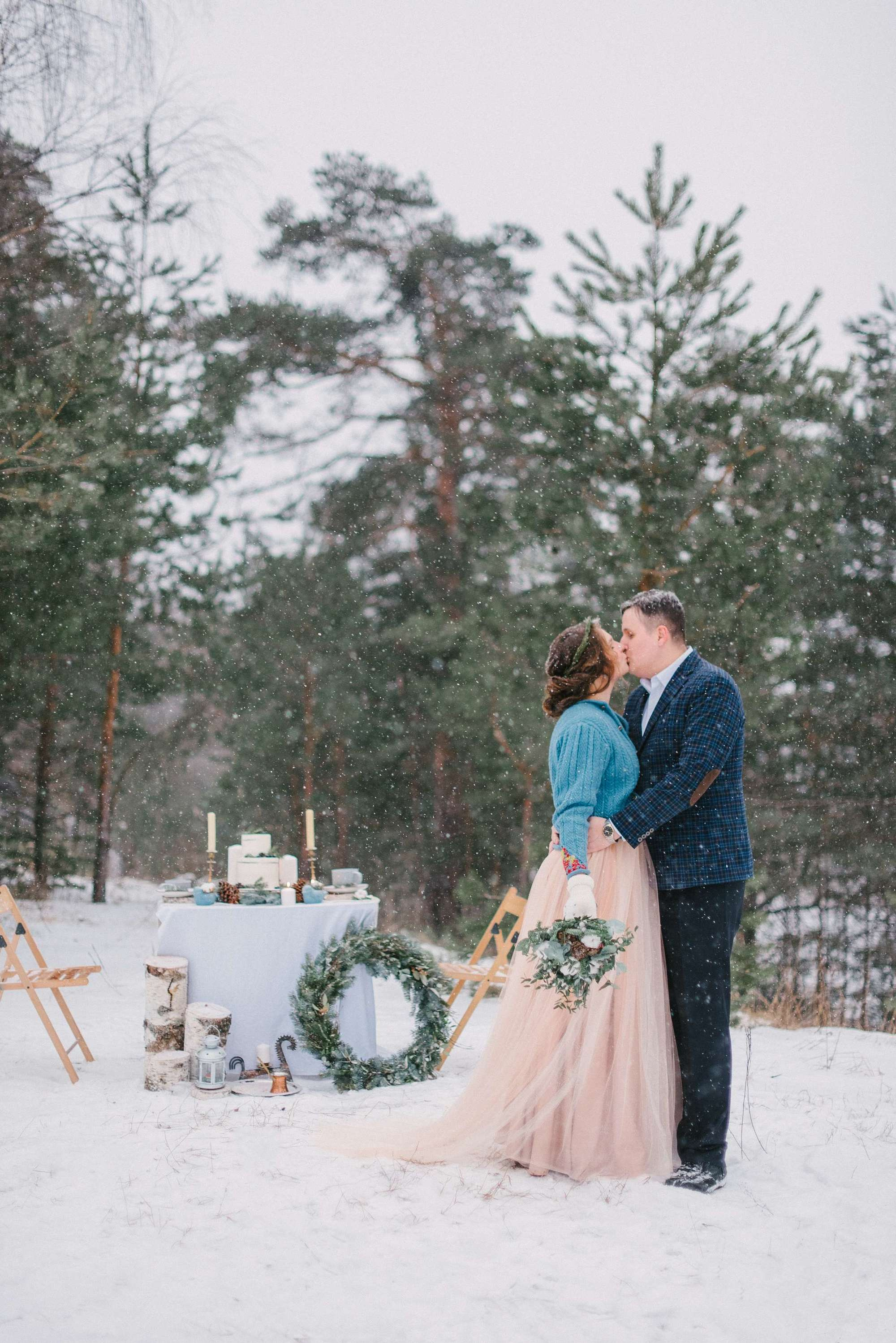Sasha & Kolya, real winter wedding. Свадебный фотограф Аня Милграм