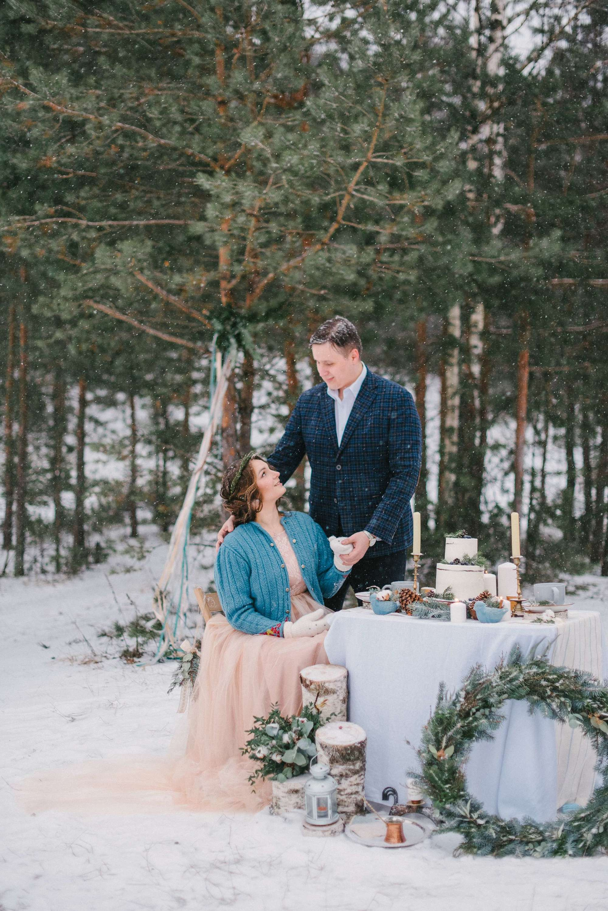 Sasha & Kolya, real winter wedding. Свадебный фотограф Аня Милграм