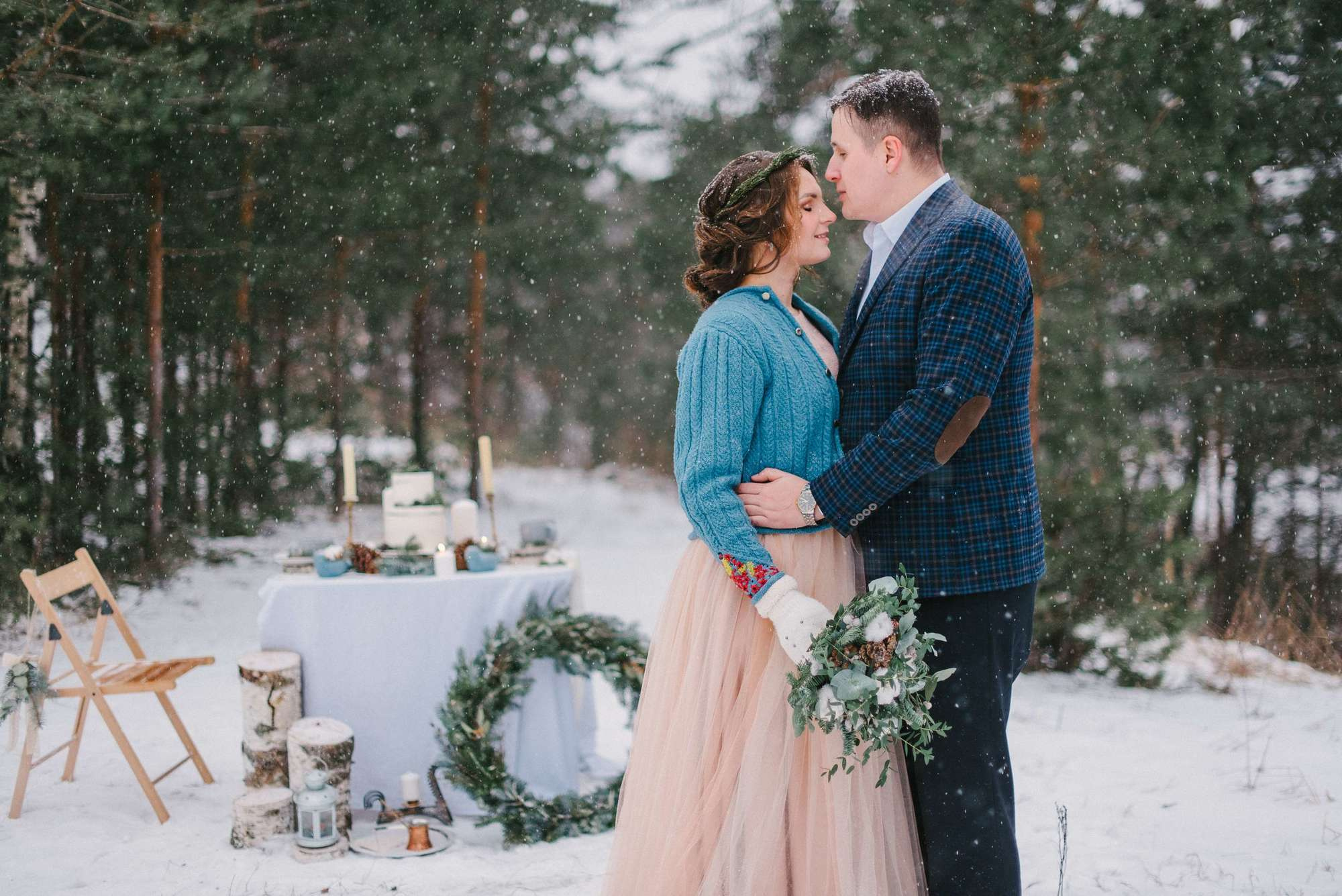Sasha & Kolya, real winter wedding. Свадебный фотограф Аня Милграм