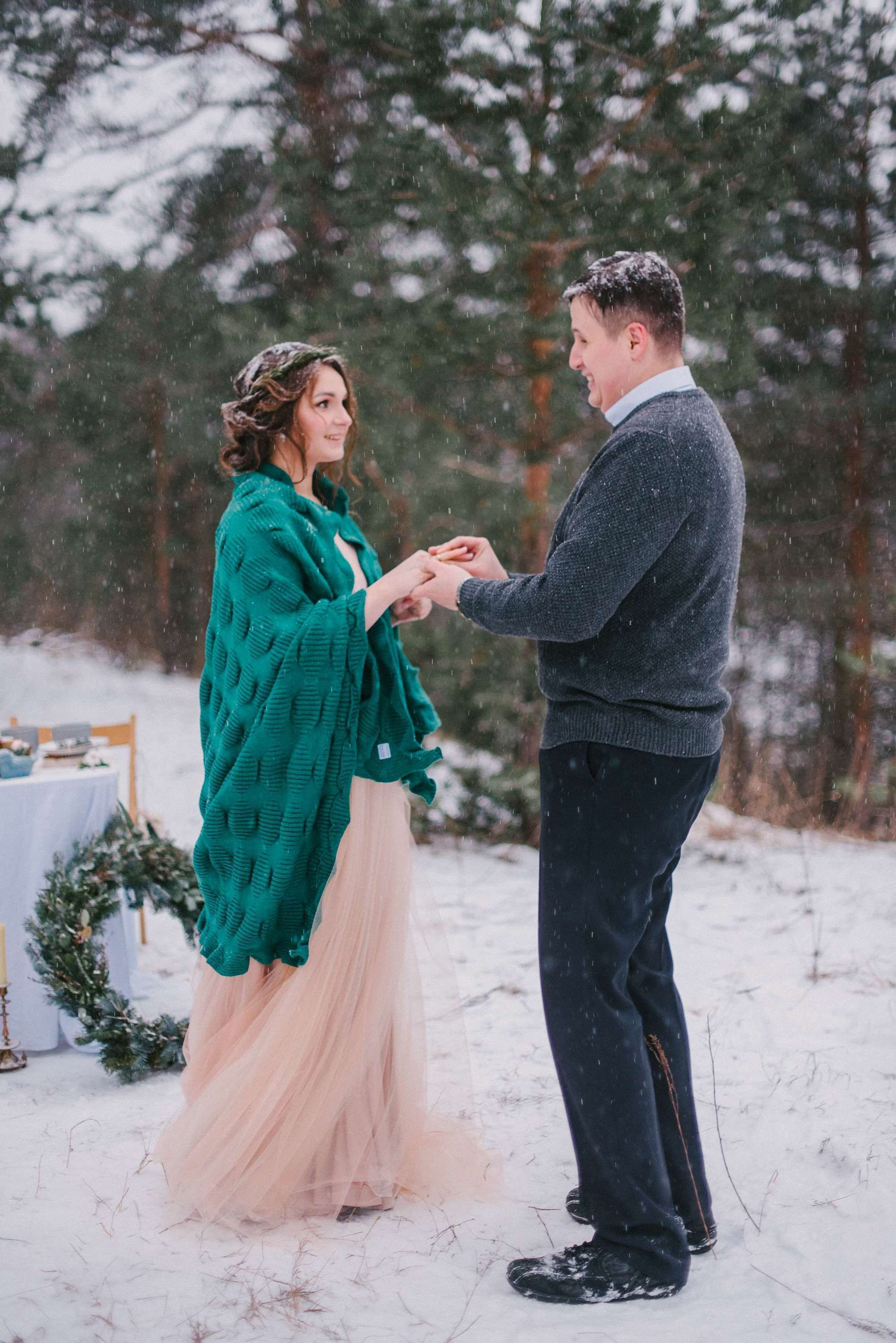 Sasha & Kolya, real winter wedding. Свадебный фотограф Аня Милграм