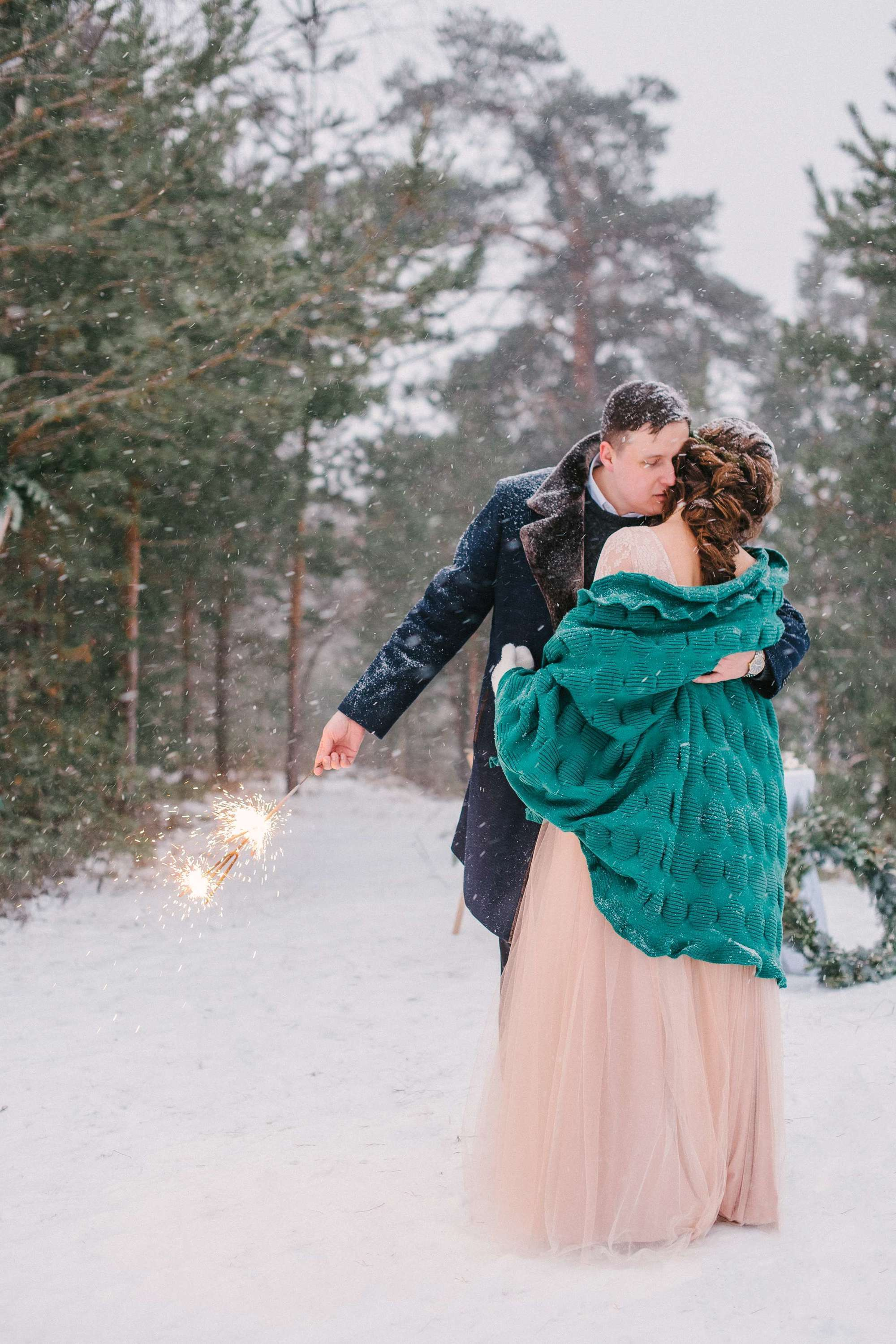 Sasha & Kolya, real winter wedding. Свадебный фотограф Аня Милграм