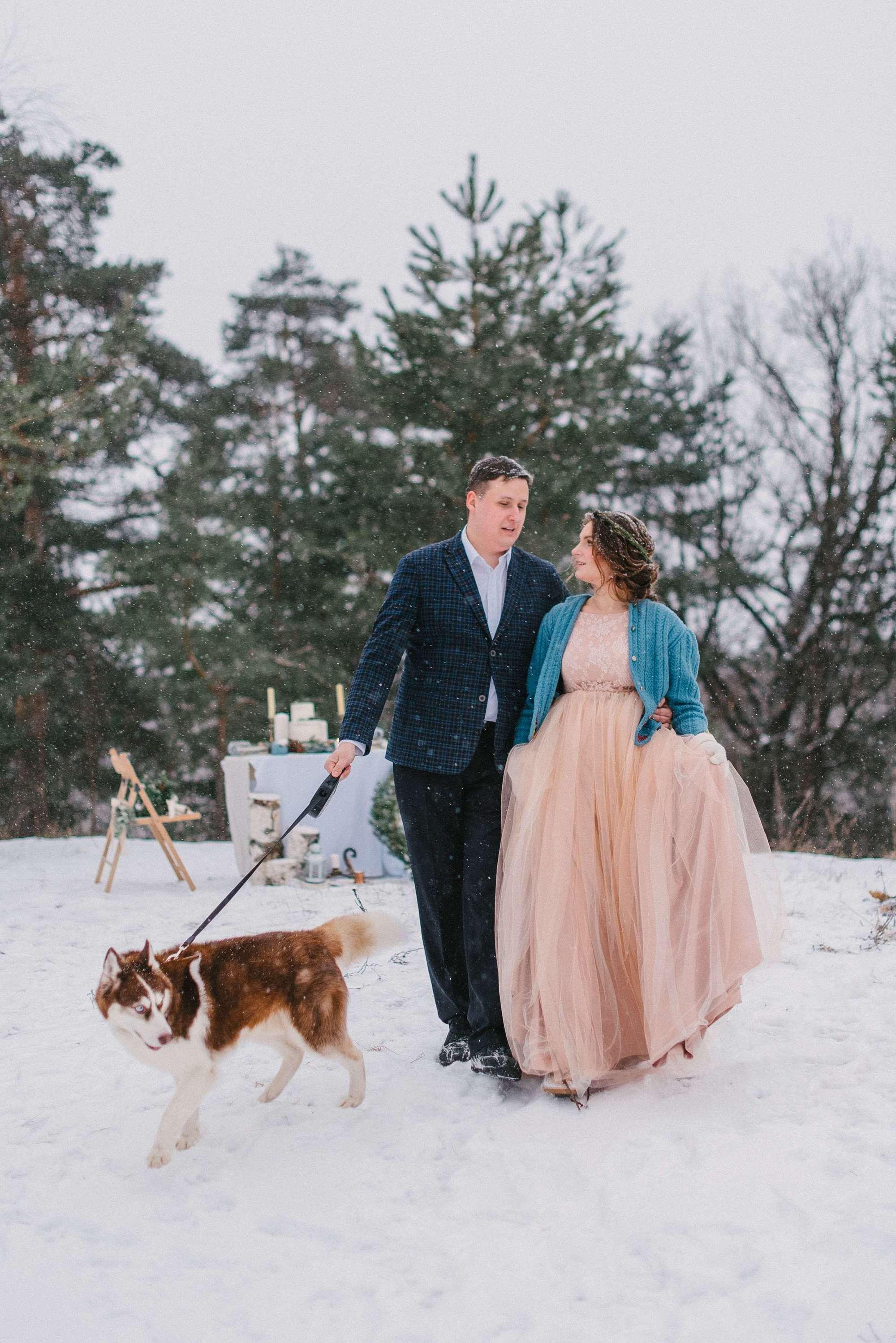 Sasha & Kolya, real winter wedding. Свадебный фотограф Аня Милграм
