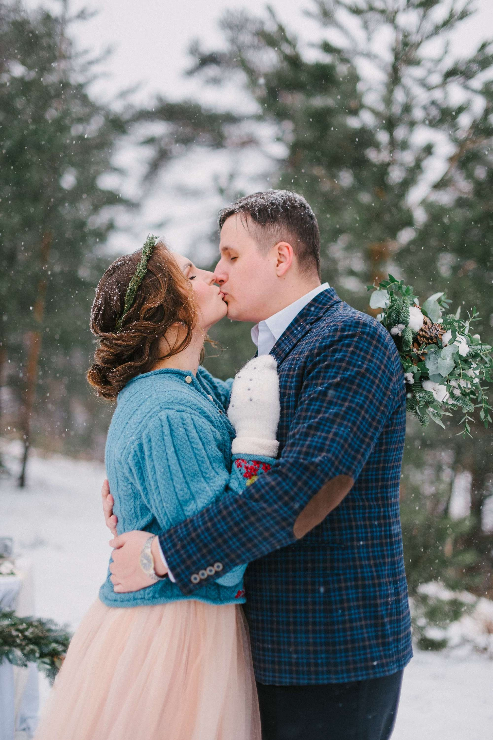 Sasha & Kolya, real winter wedding. Свадебный фотограф Аня Милграм
