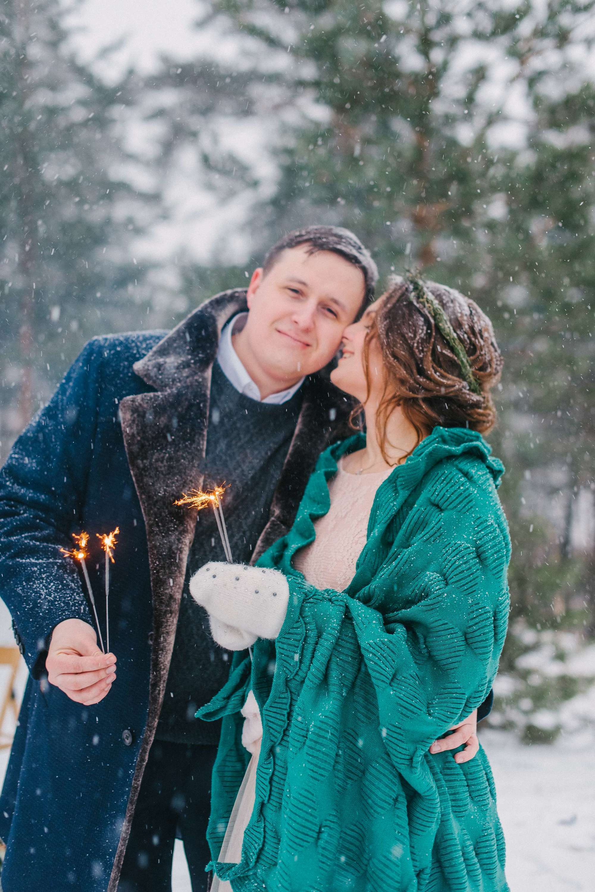 Sasha & Kolya, real winter wedding. Свадебный фотограф Аня Милграм