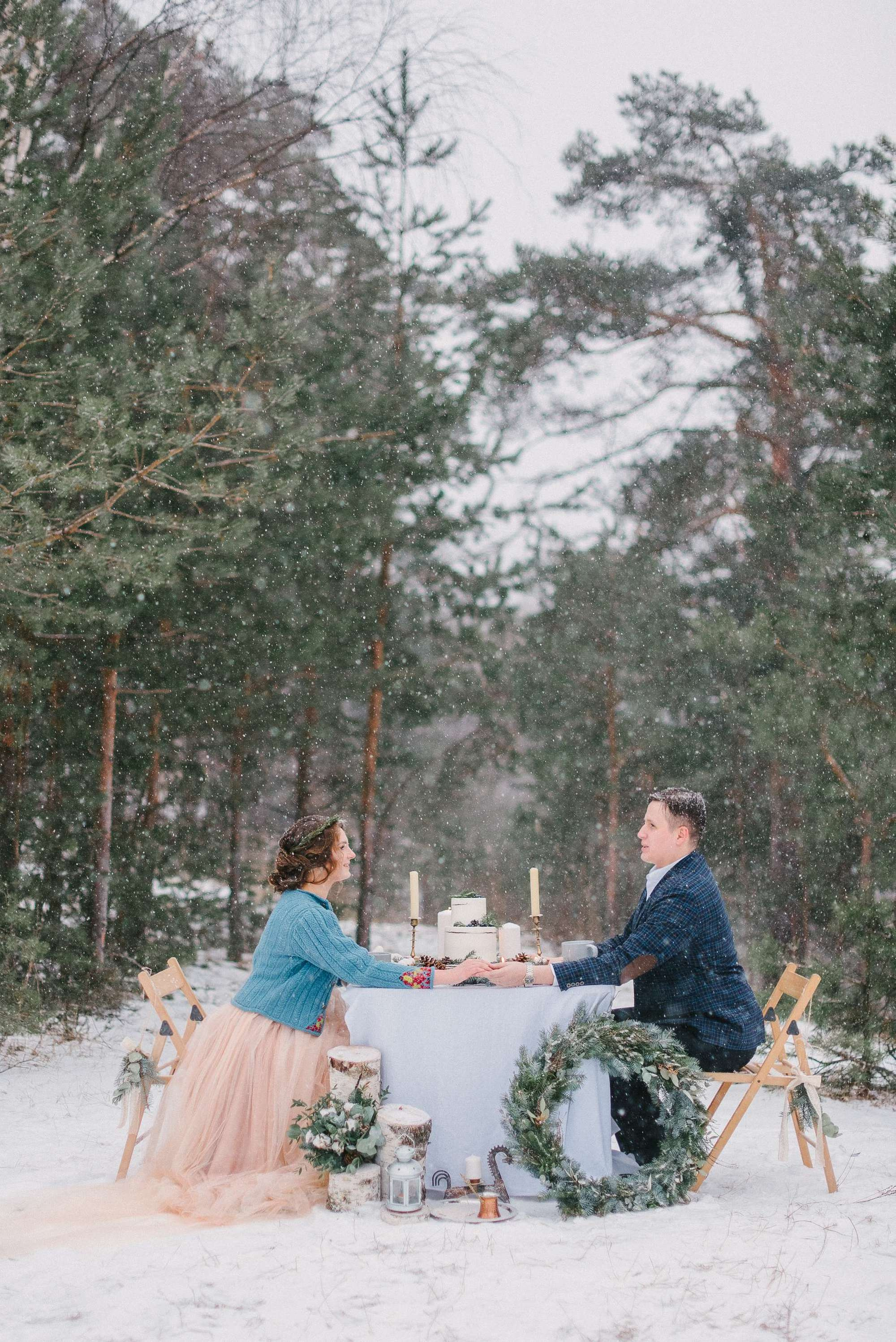 Sasha & Kolya, real winter wedding. Свадебный фотограф Аня Милграм