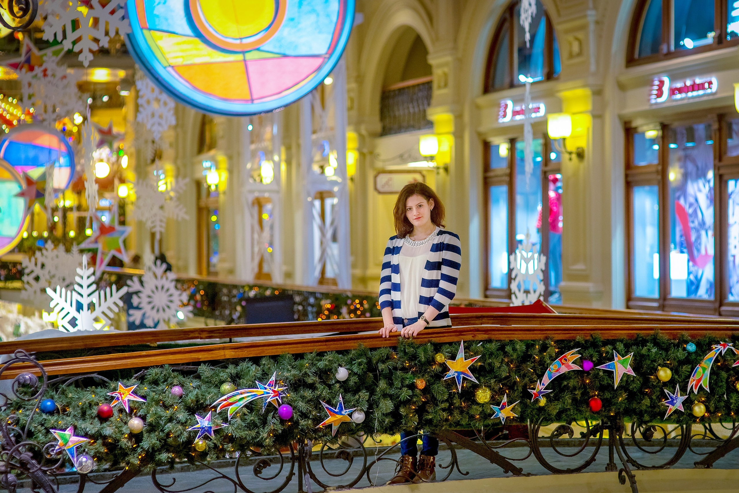 Портретная фотография в ГУМе, Москва