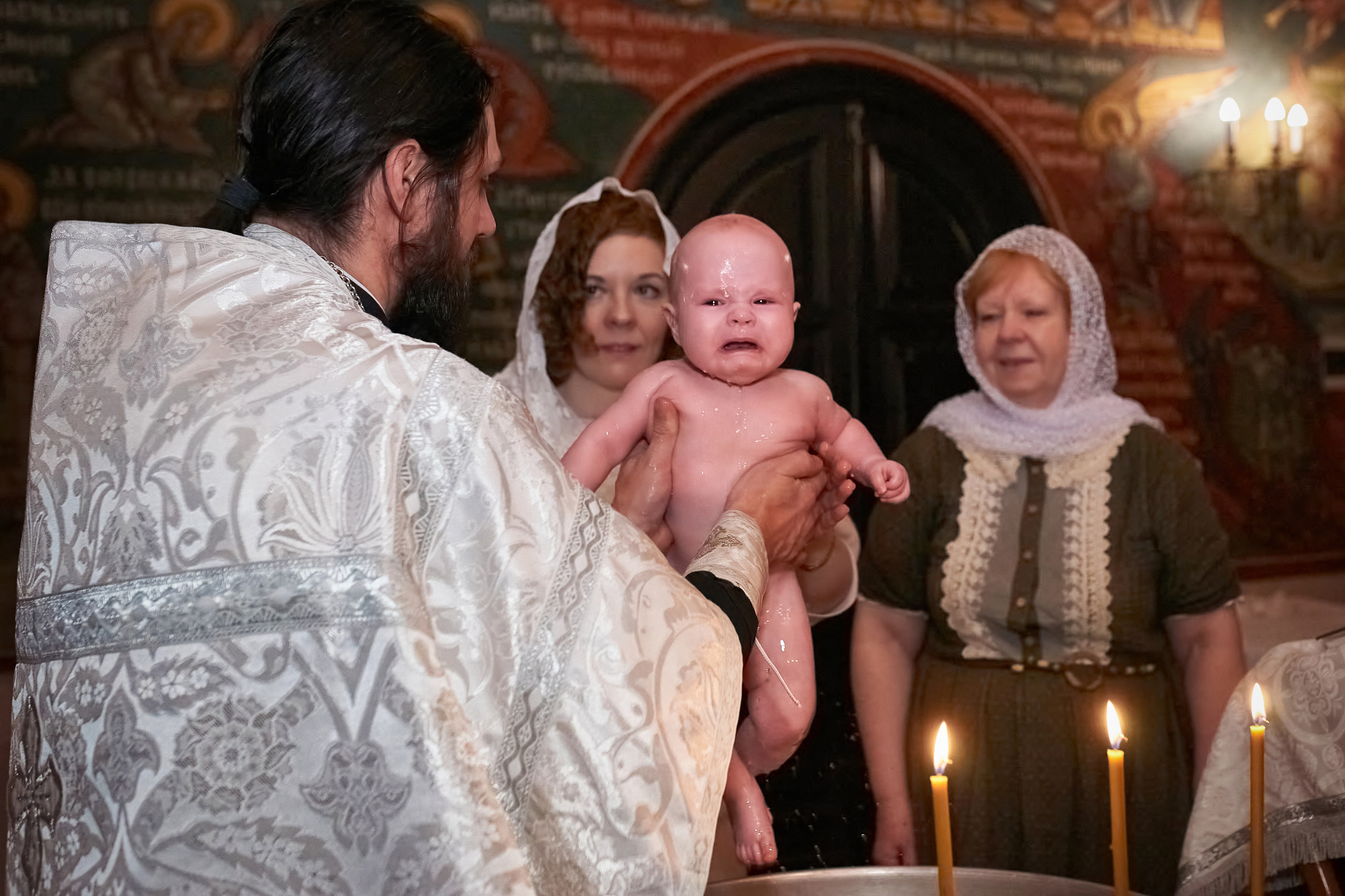 Крещение в Зачатьевском женском монастыре