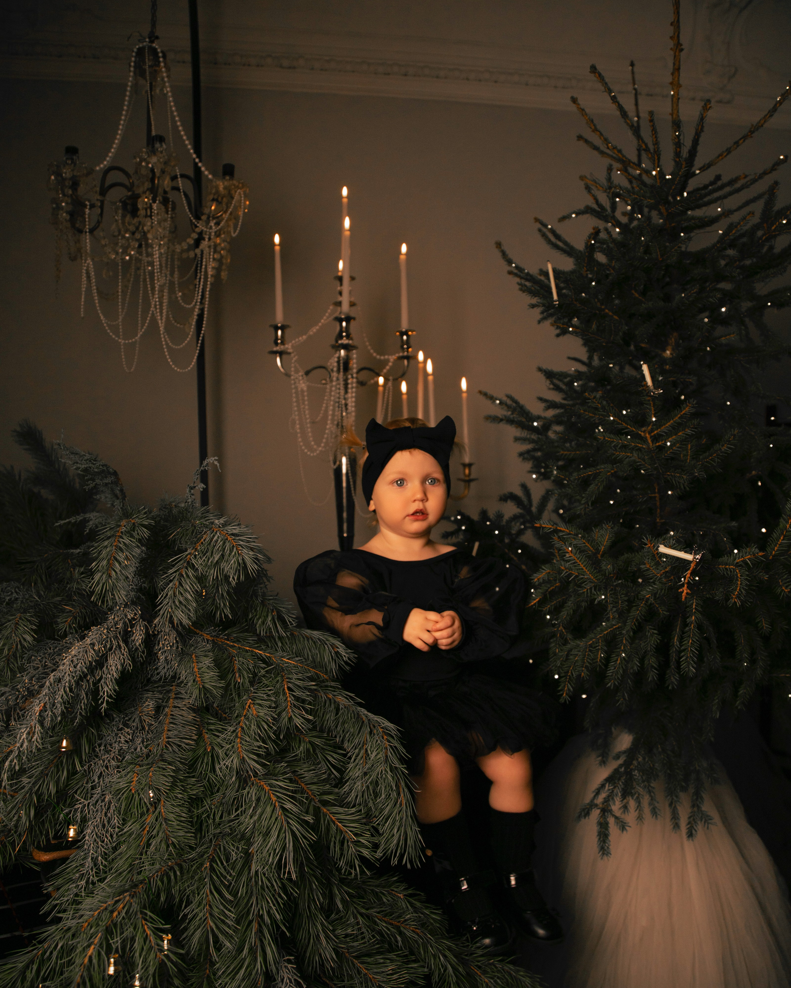 Новогодняя съёмка в фотостудии