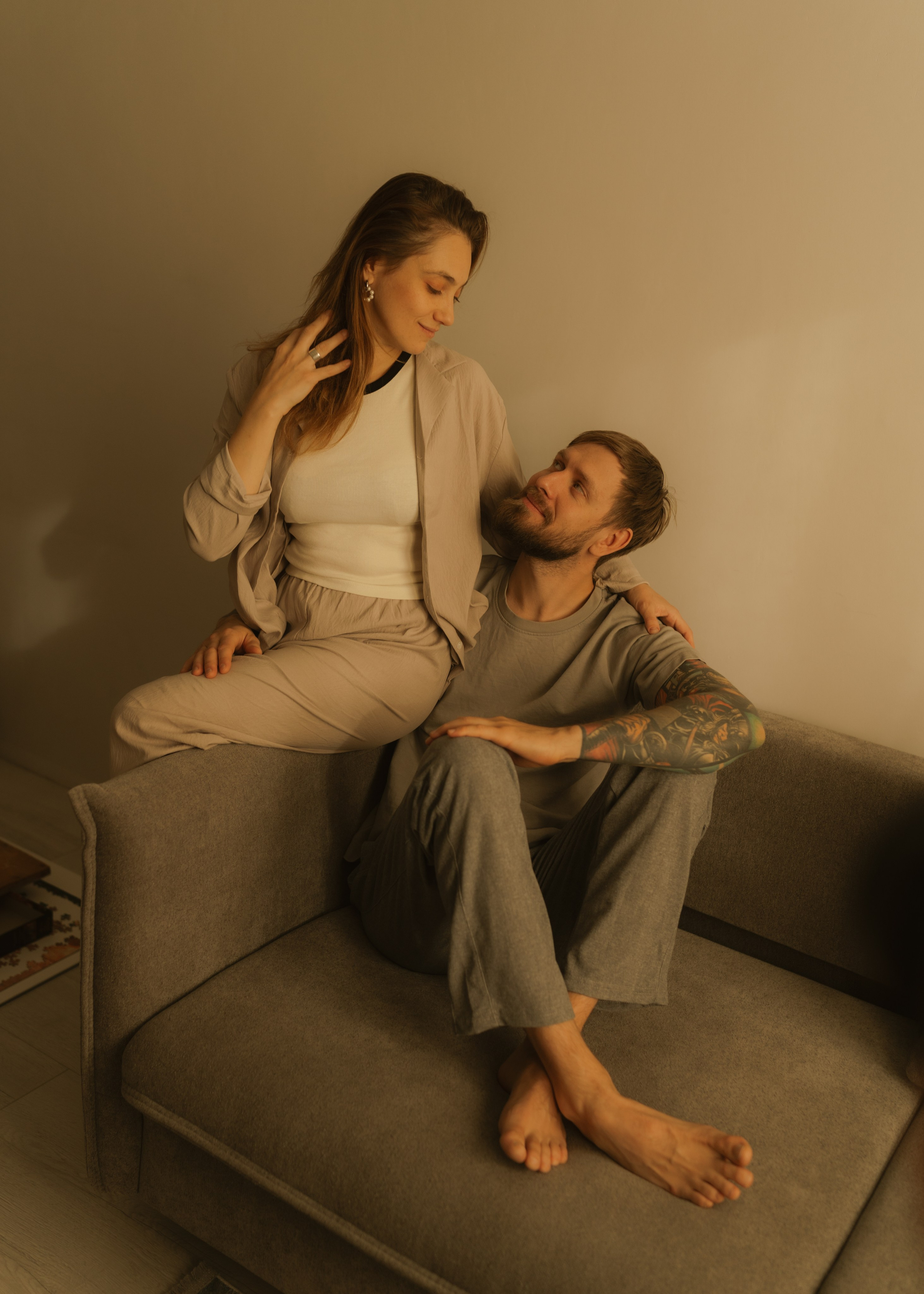 Катя и Андрей | домашняя. Фотограф в Новосибирске Диана Ильиных