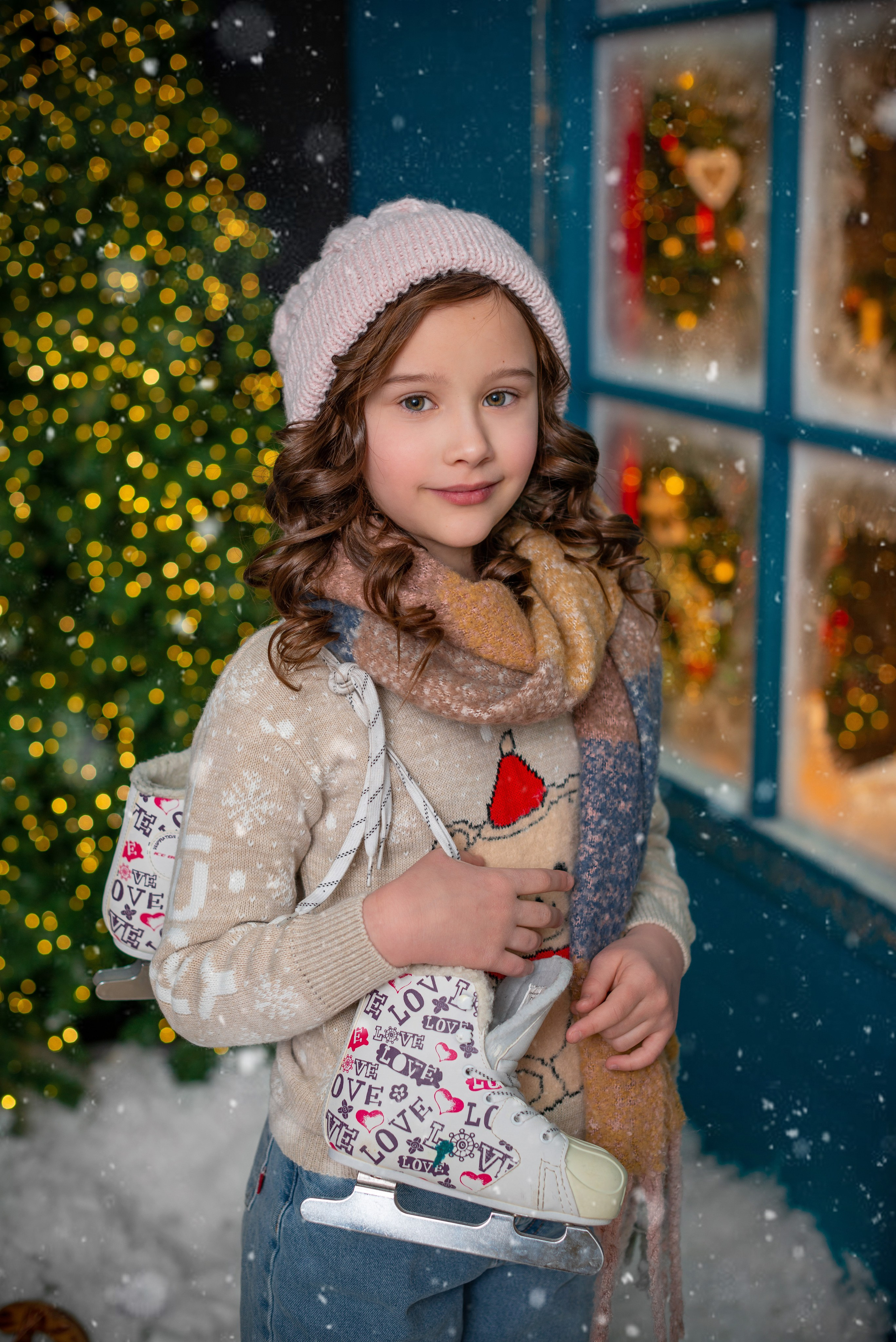 Встреча с Дедом Морозом (ежегодный). Татьяна Гойда портретный и семейный фотограф Ленск. Выпускные альбомы