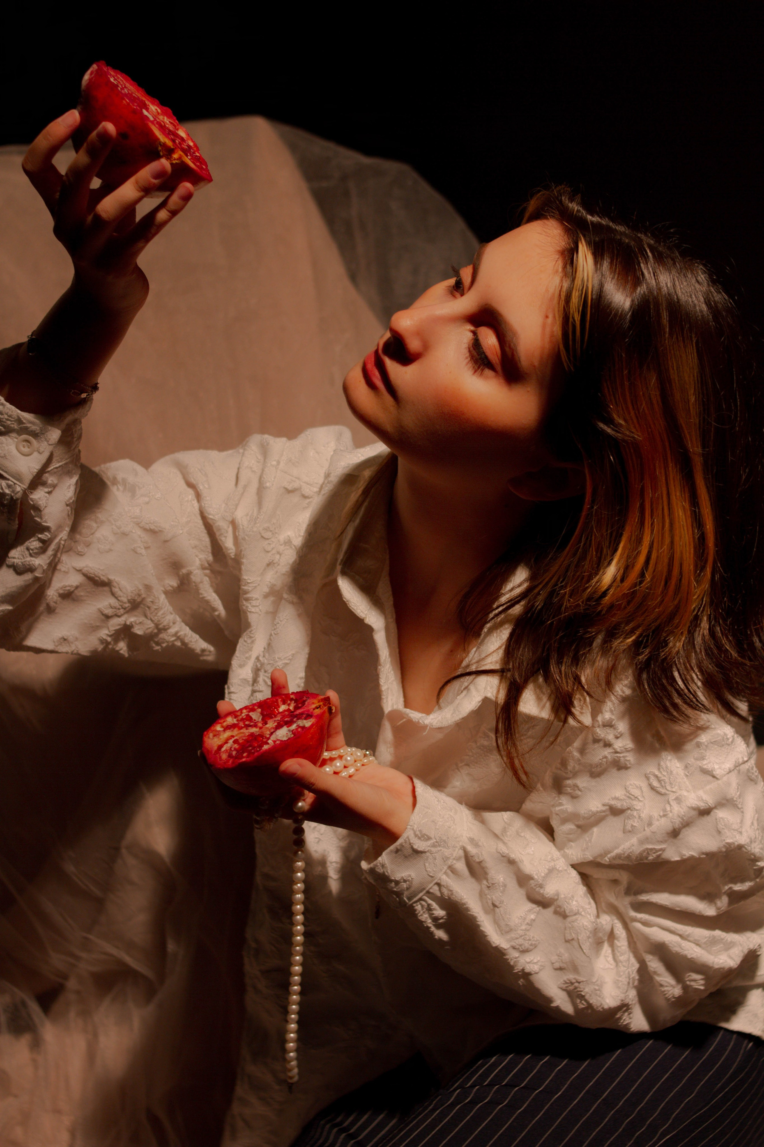 Гранат и жемчуг. Создадим шедевр? Виталина и её фотоискусство