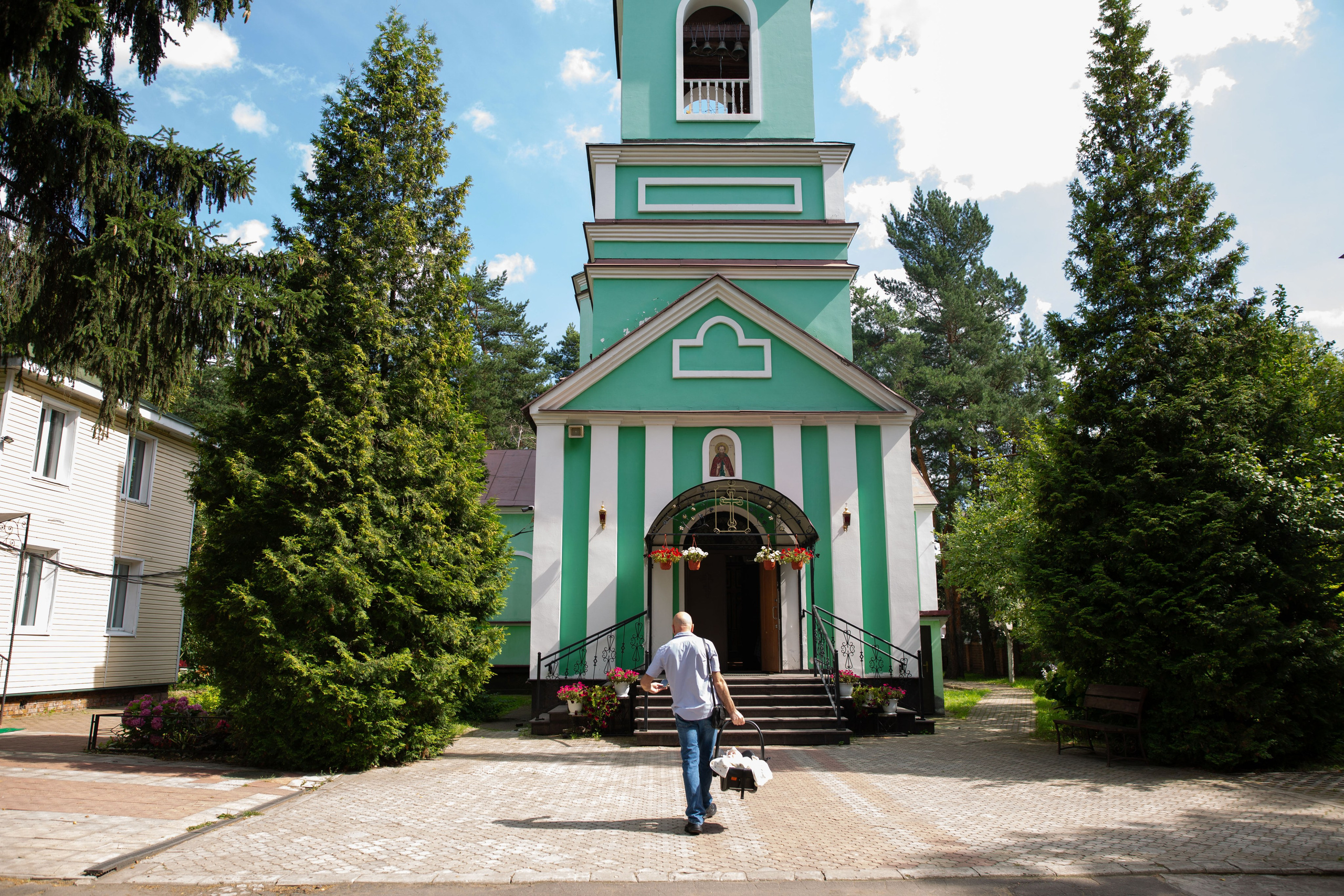 Крещение Веры. Храм преподобного Саввы Сторожевского. Семейный и детский фотограф Анна Петракова