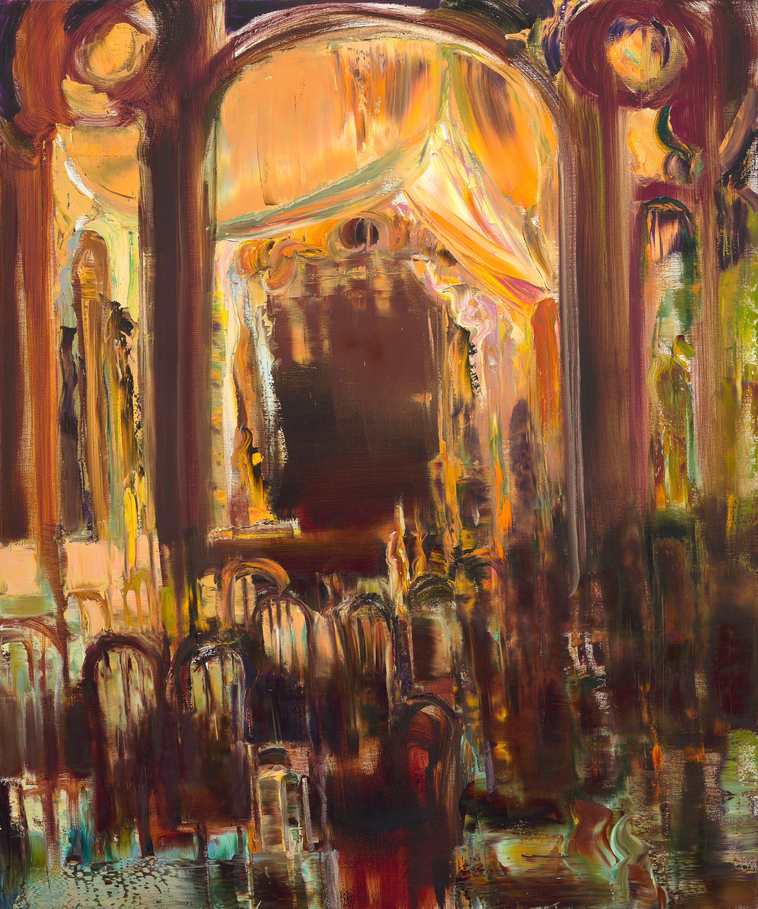 «Theatre I» - художник Лариса Блохина (холст, масло, 120x100, 2015)