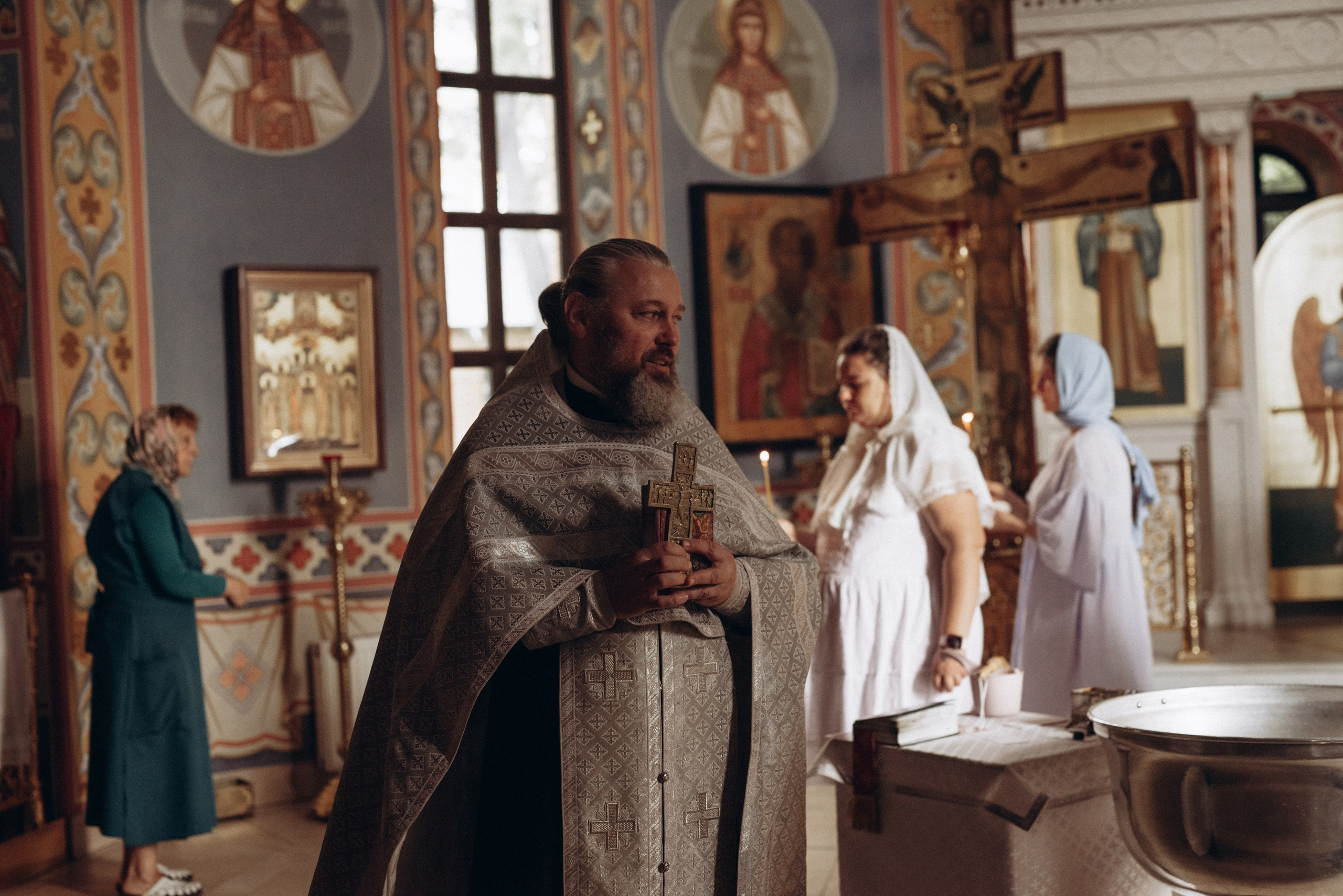 Крещение Ксении и Елизаветы. Фотограф новорождённых и семейный фотограф в Иваново Любовь Капранова