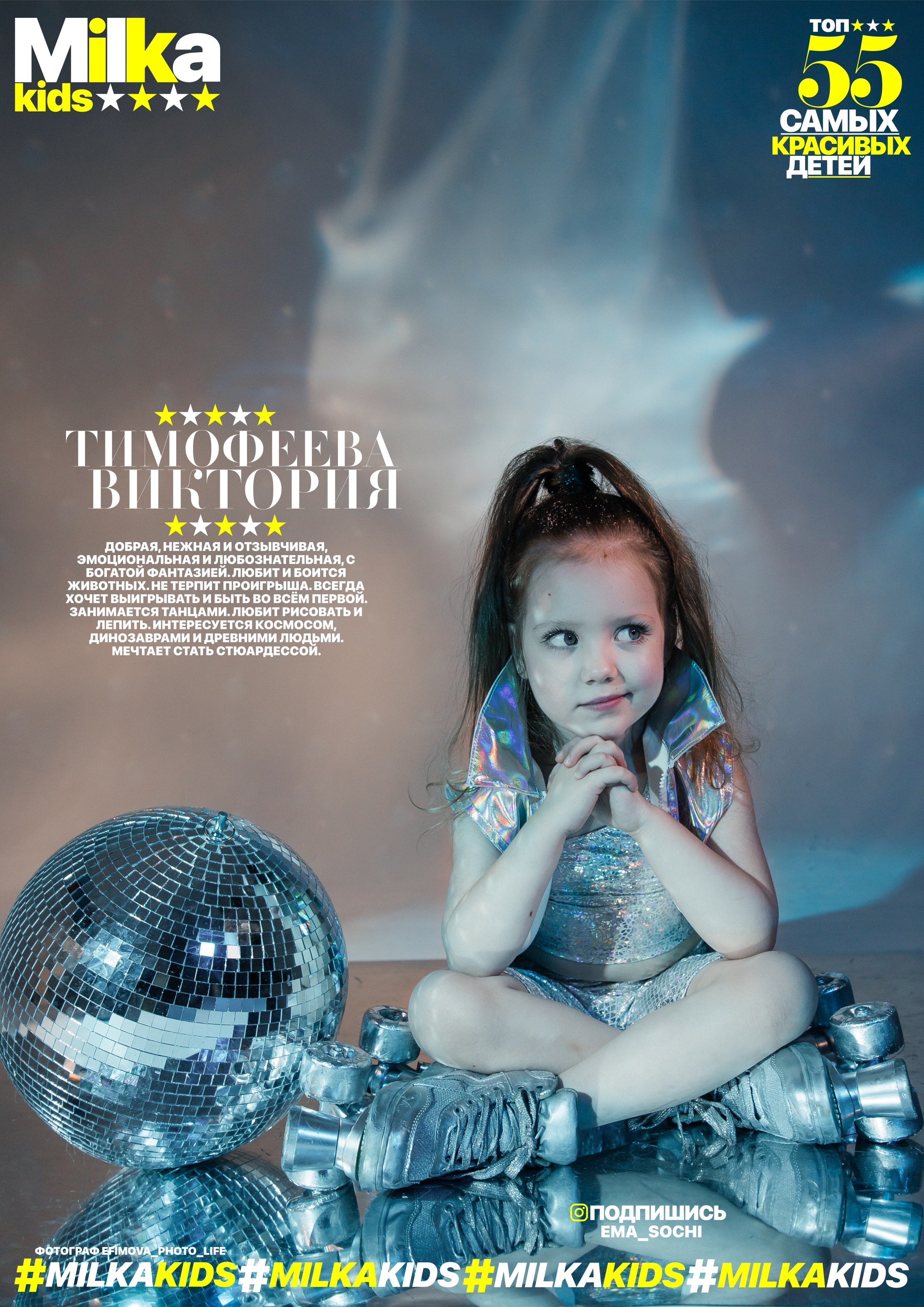 «MILKA» выпуск январь 2024. Efimova Model Agency