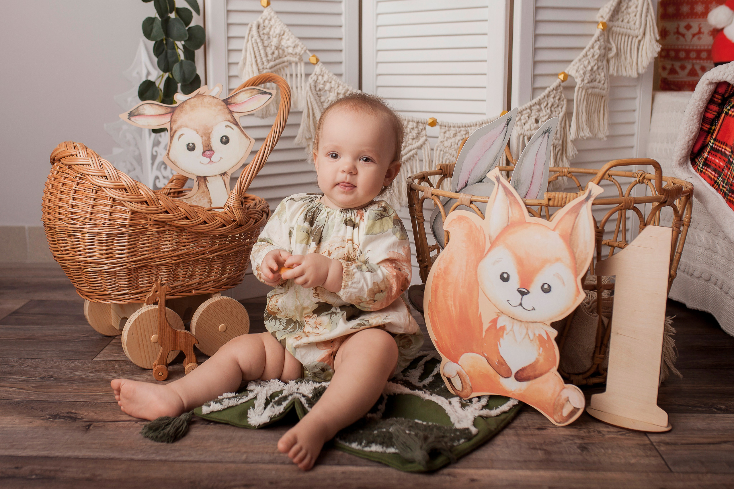 Юлия, 1 годик. Фотограф новорожденных в Новокузнецке Анна Горошникова