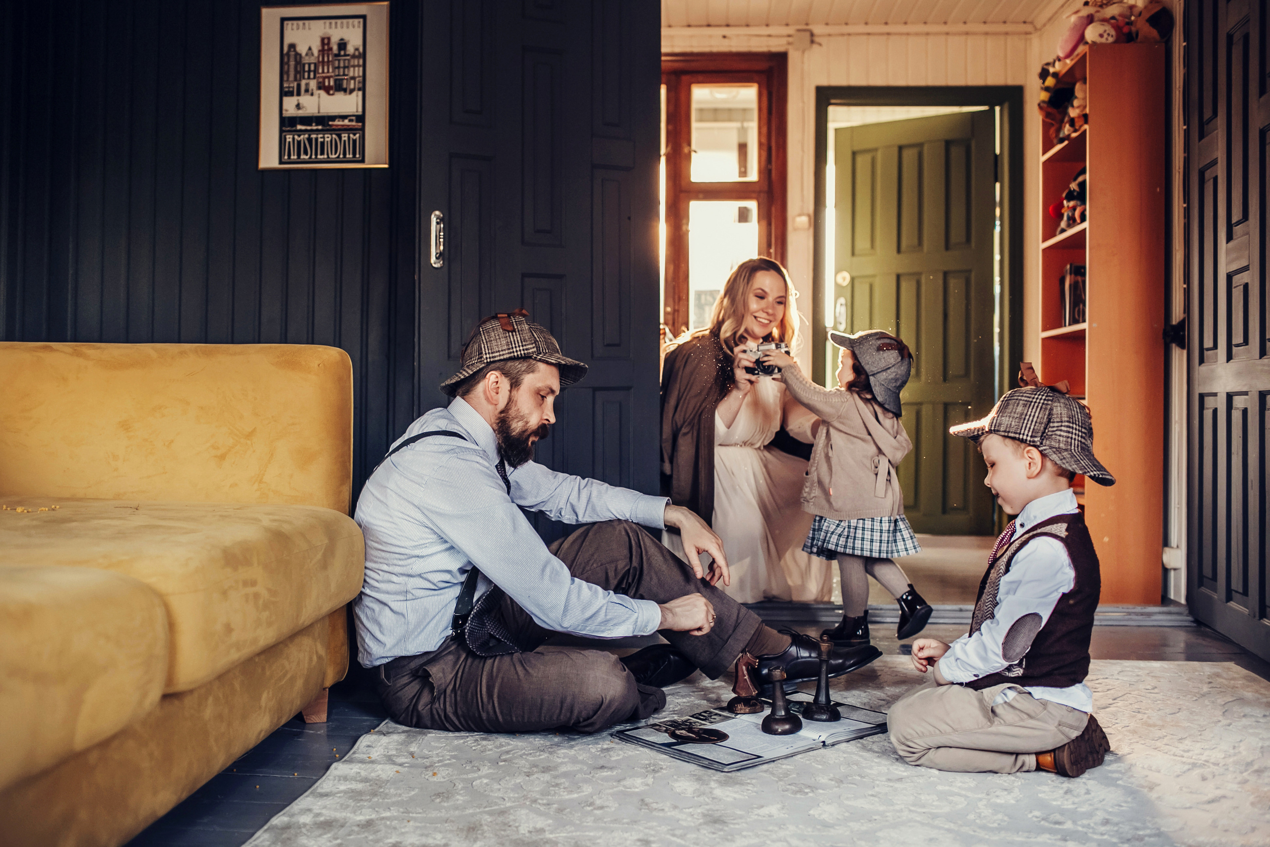 Люся, Андрей, Ян и Софа. Детский и семейный фотограф в Москве Анна Ипатьева