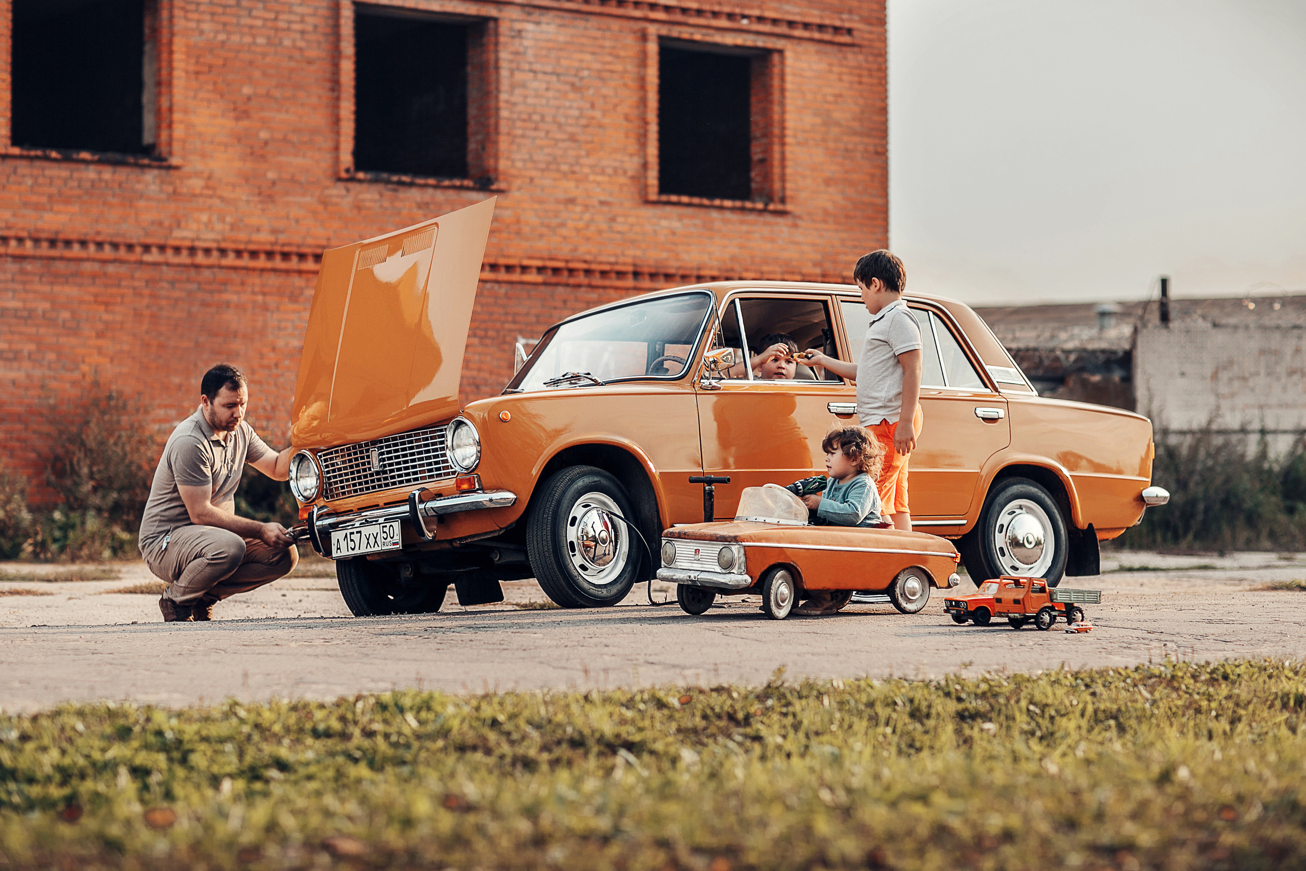 Москвич, Копейка и Жигуль. Детский и семейный фотограф в Москве Анна Ипатьева