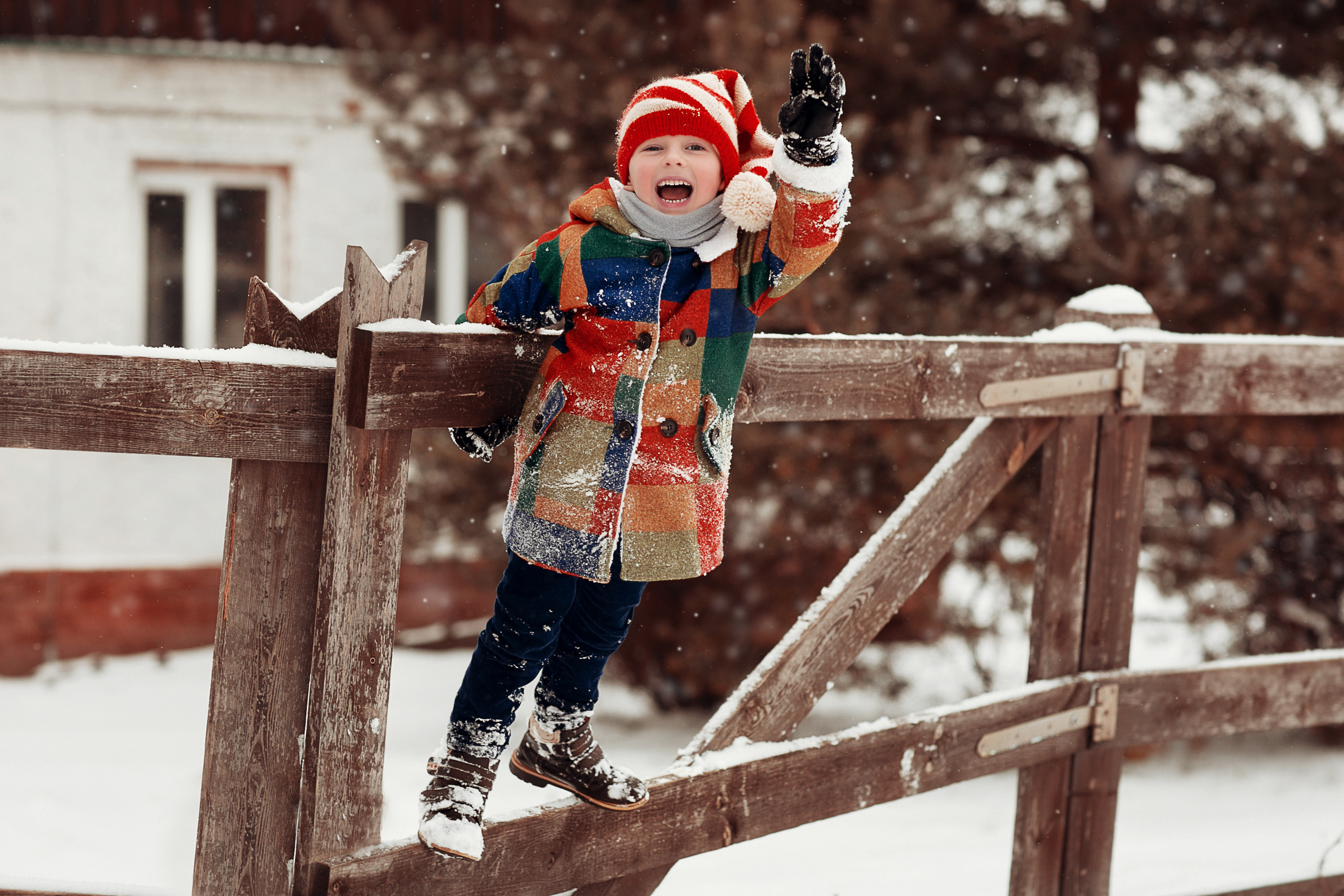 Зимний Буратино. Детский и семейный фотограф в Москве Анна Ипатьева