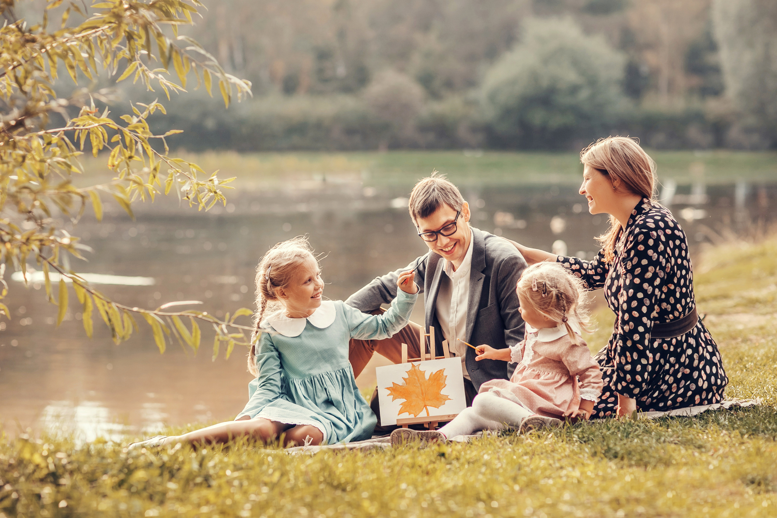 Надежда, Максим, Агния и Аля. Детский и семейный фотограф в Москве Анна Ипатьева