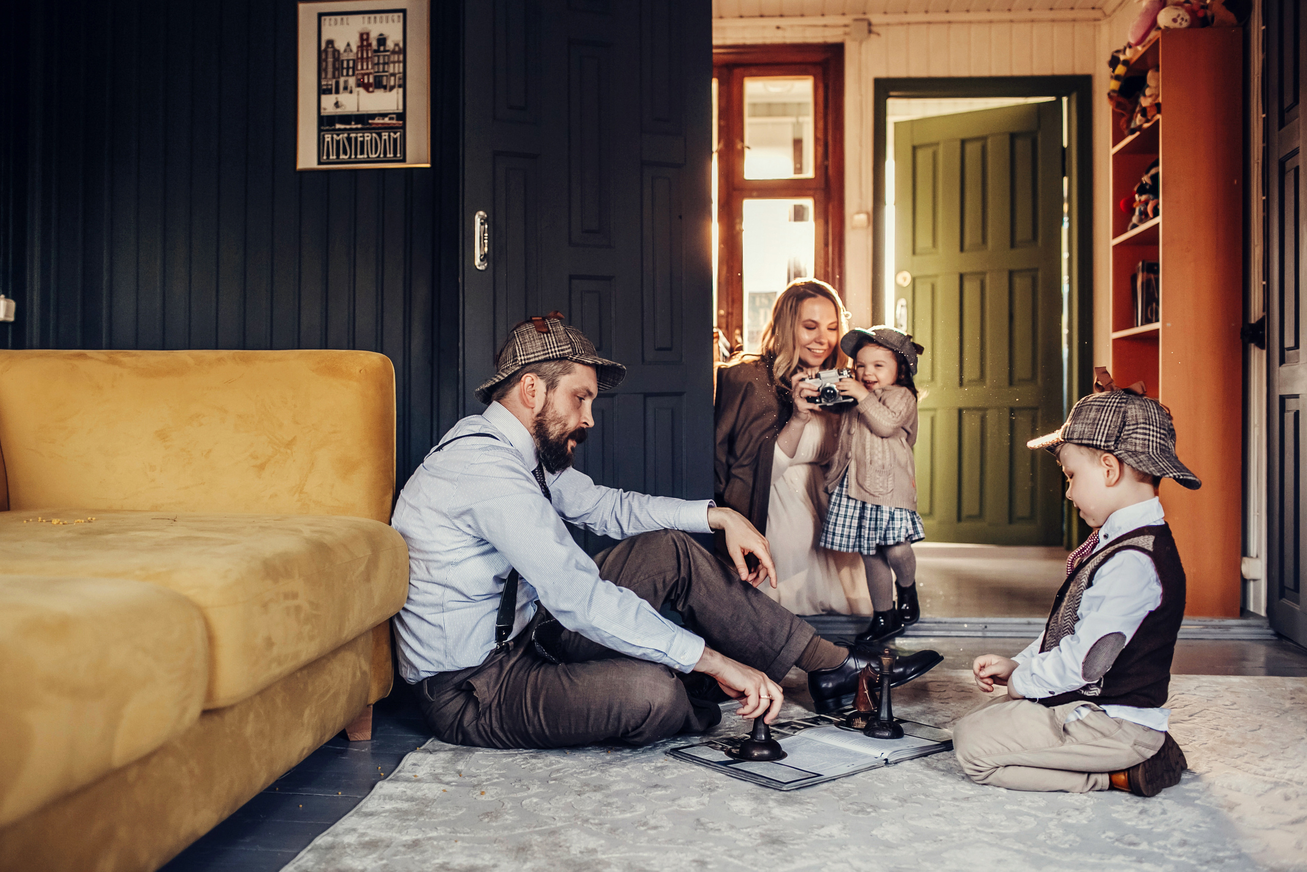 Люся, Андрей, Ян и Софа. Детский и семейный фотограф в Москве Анна Ипатьева