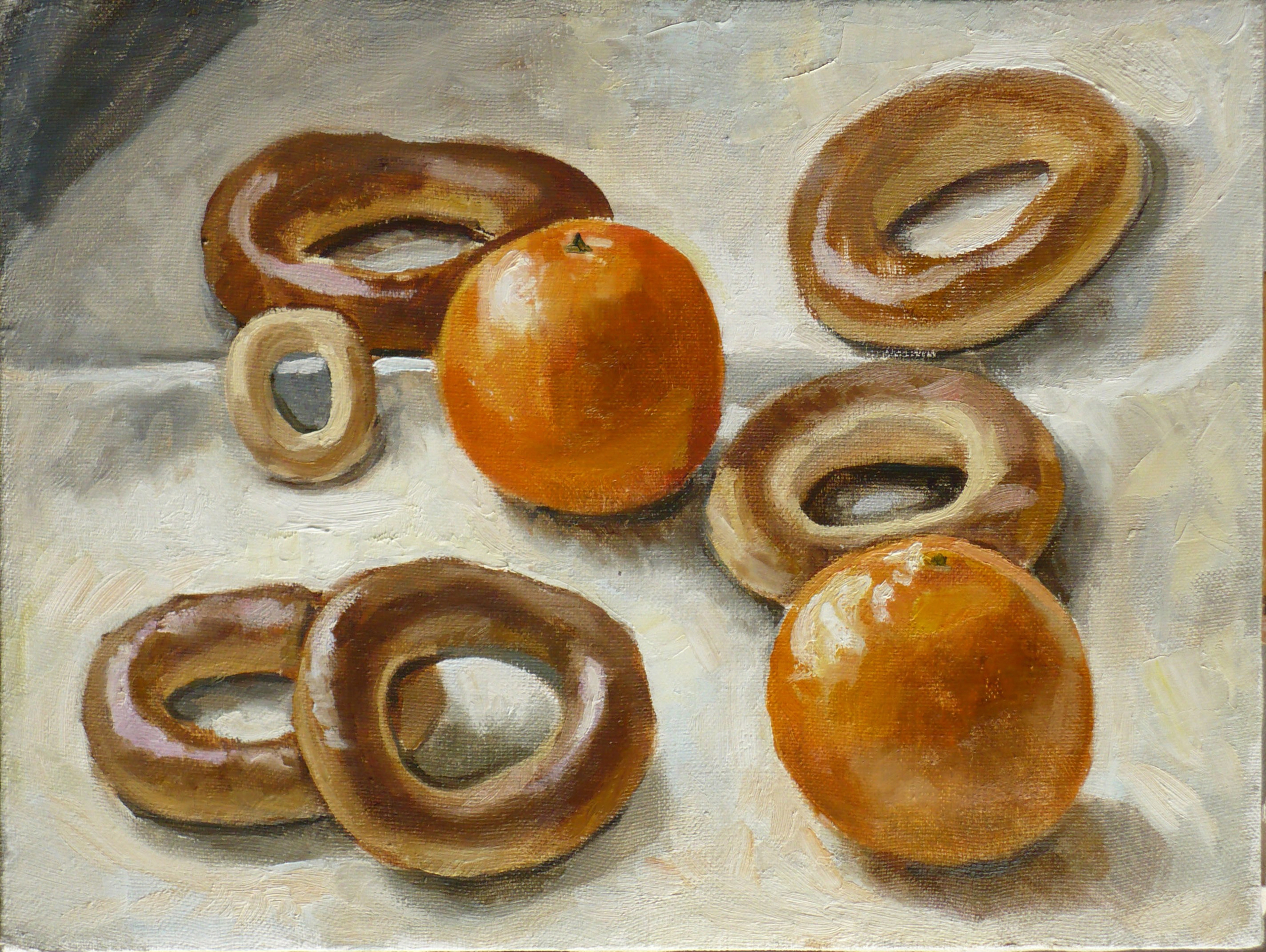 Картина с бубликами