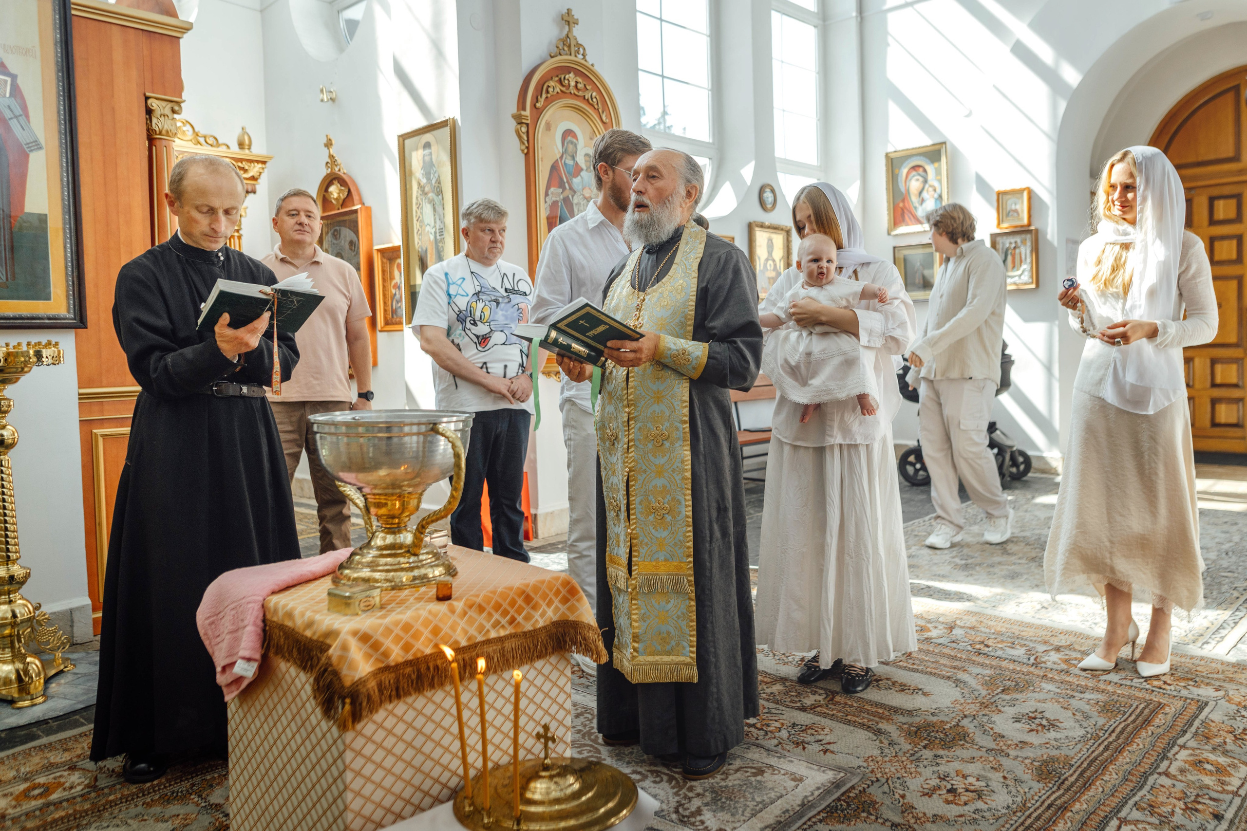 Крещение Мишель, гп. Ивенец, храм Ефросинии Полоцкой, август 2025