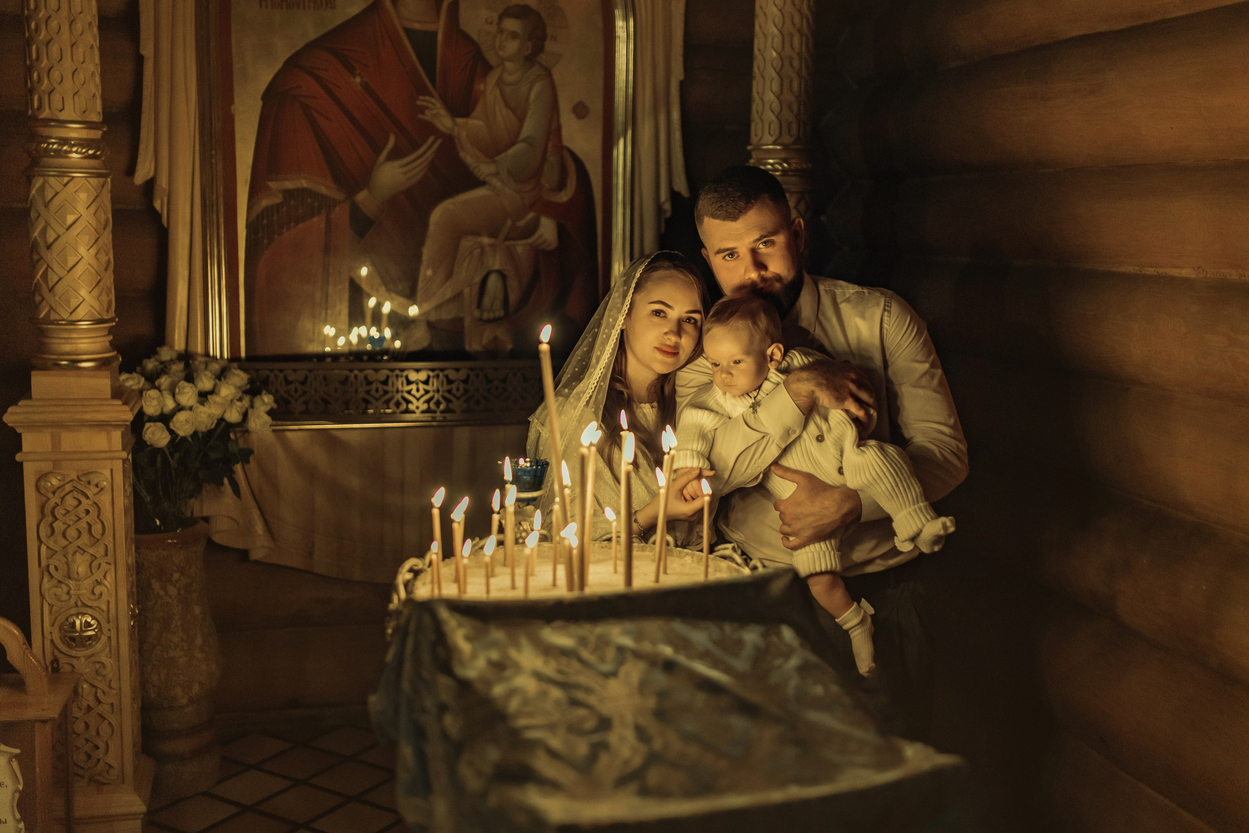 Крещение Демида, храм Святой Троицы, декабрь 2025