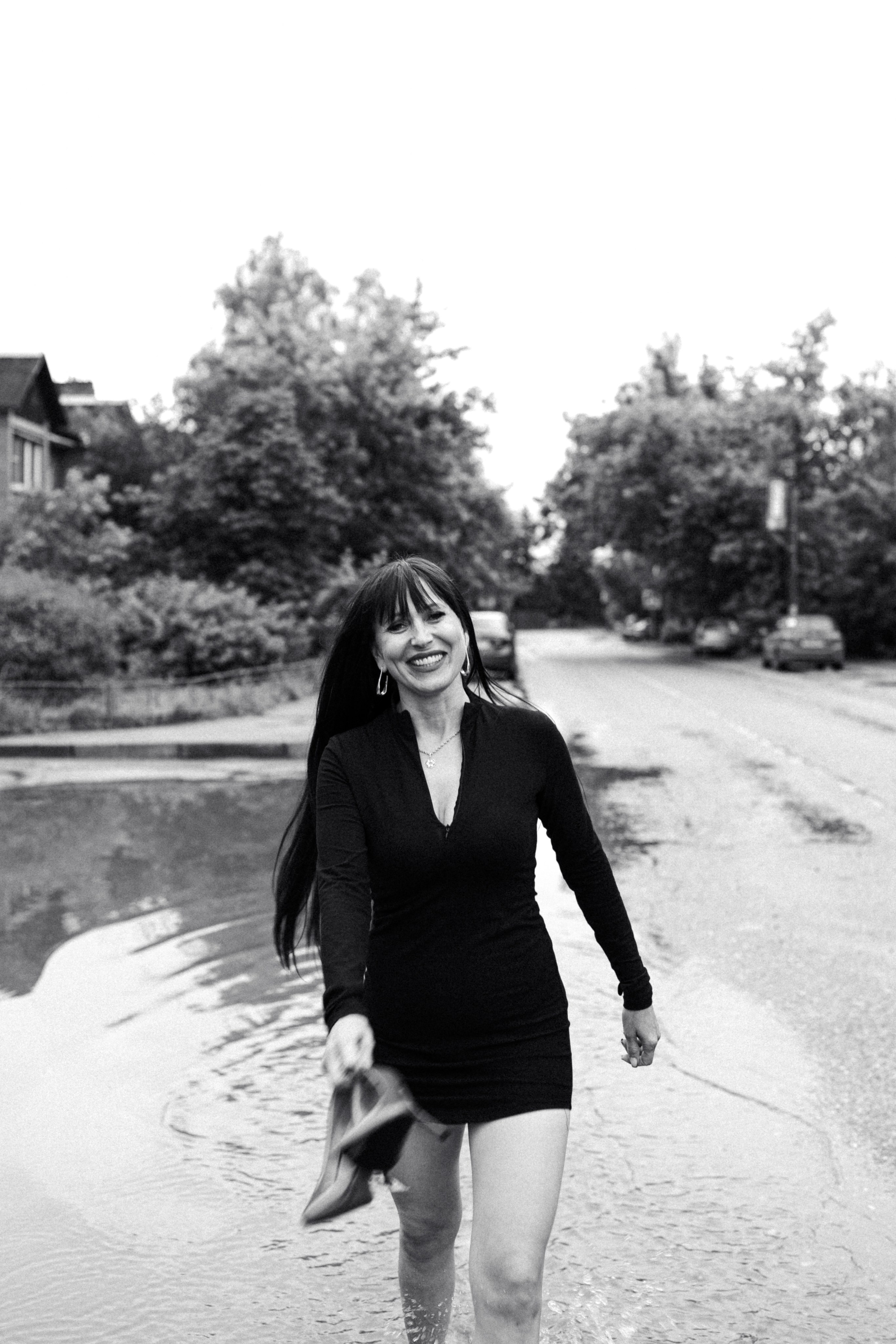 Галина (прогулка под дождём). Фотограф в Москве