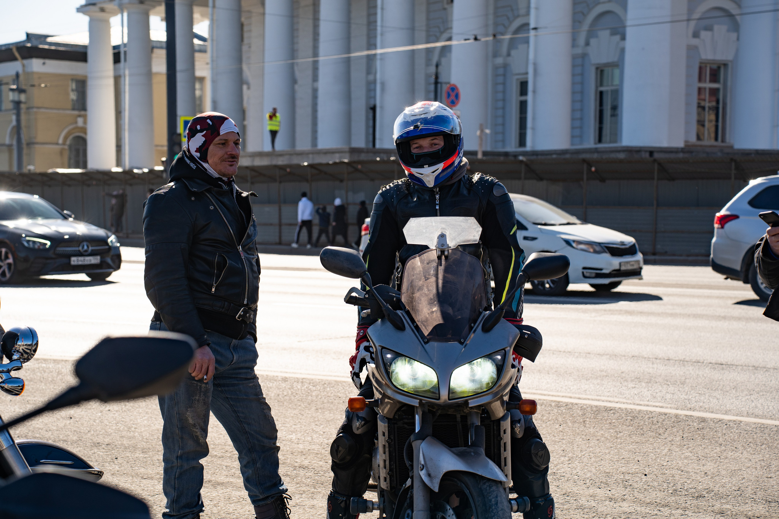 Весенний прохват мотоклуба Normans Riders MC. Концертный и репортажный фотограф в Санкт-Петербурге Слава Пахомов