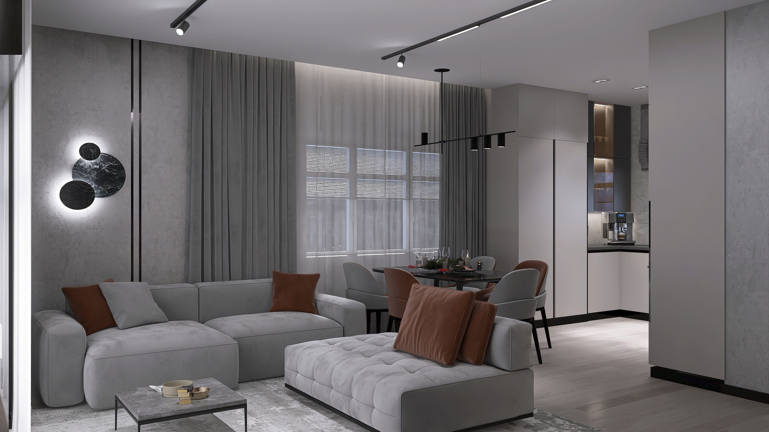 КП Гармония. Площадь 107 кв. м. Дизайнер интерьера в Новосибирске_Елена Сергеева