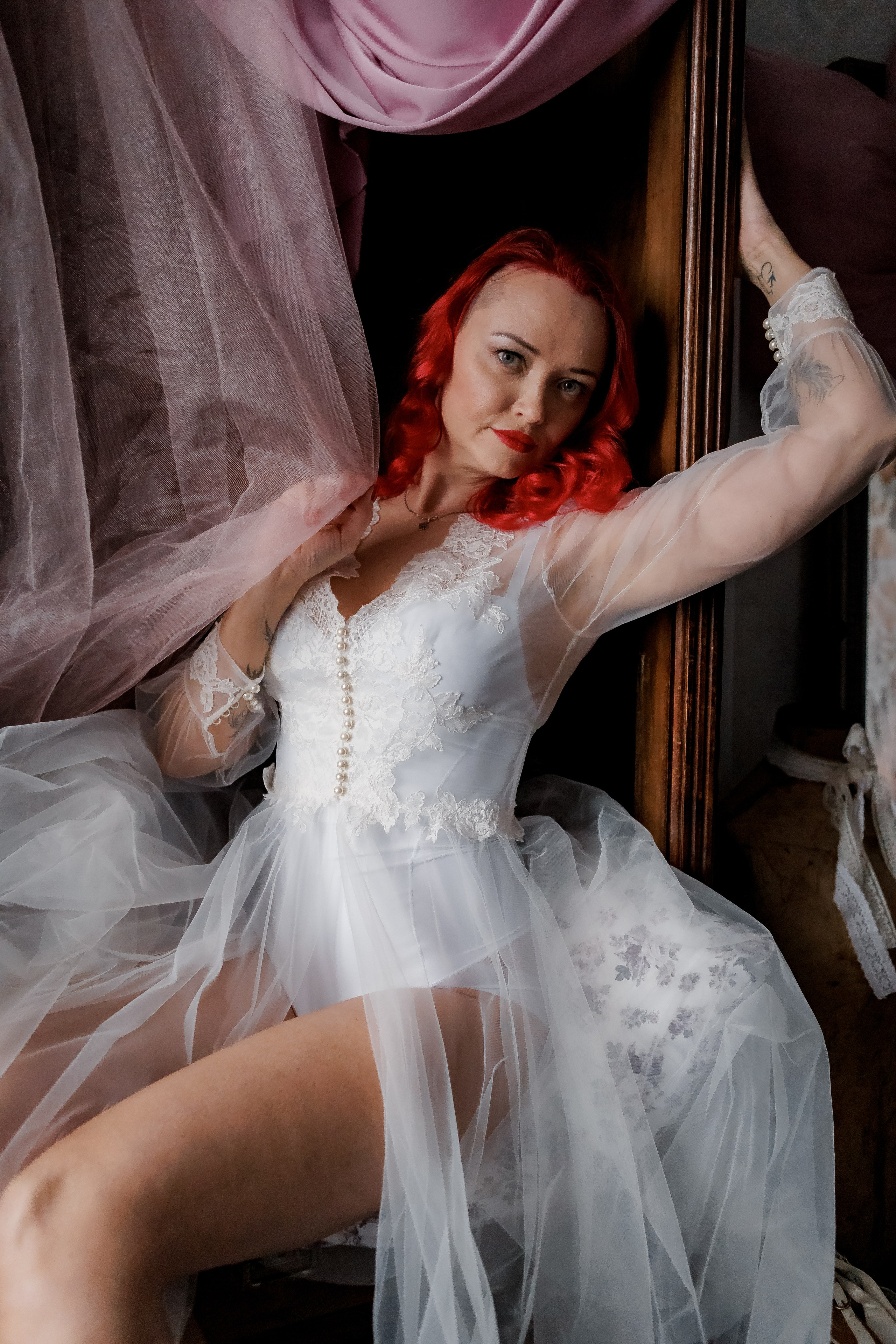 Будуарная бельевая фотосессия. Свадебный фотограф в Москве