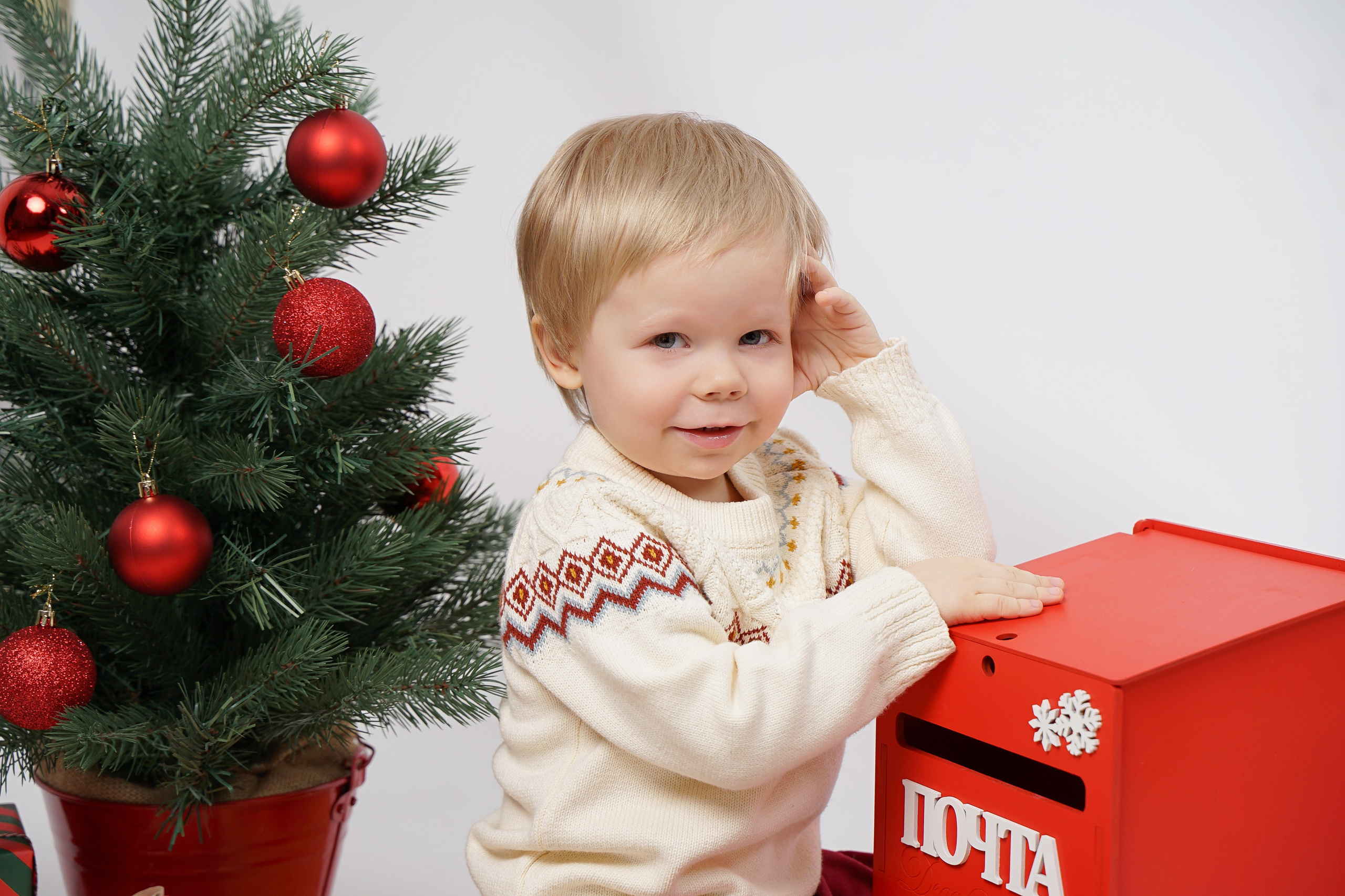 Новогдняя светлая. Студия детской фотографии