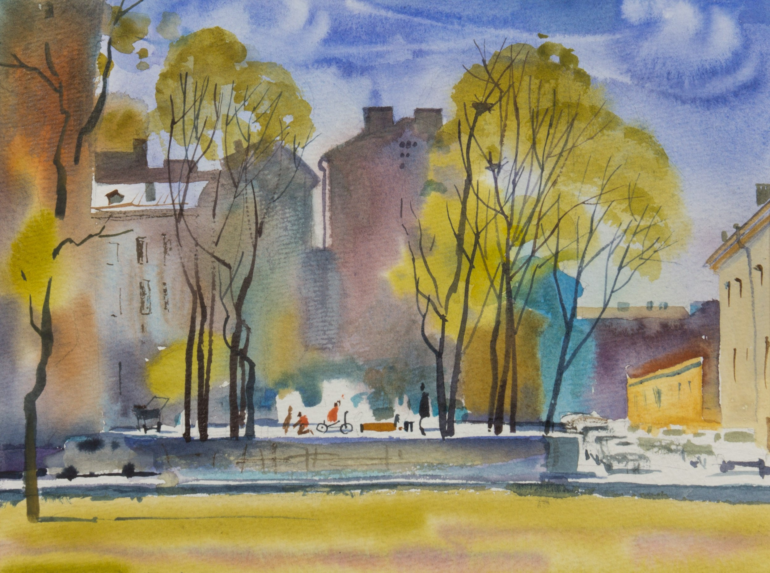 Город, графика. Ольга Васильева художник в Санкт-Петербурге