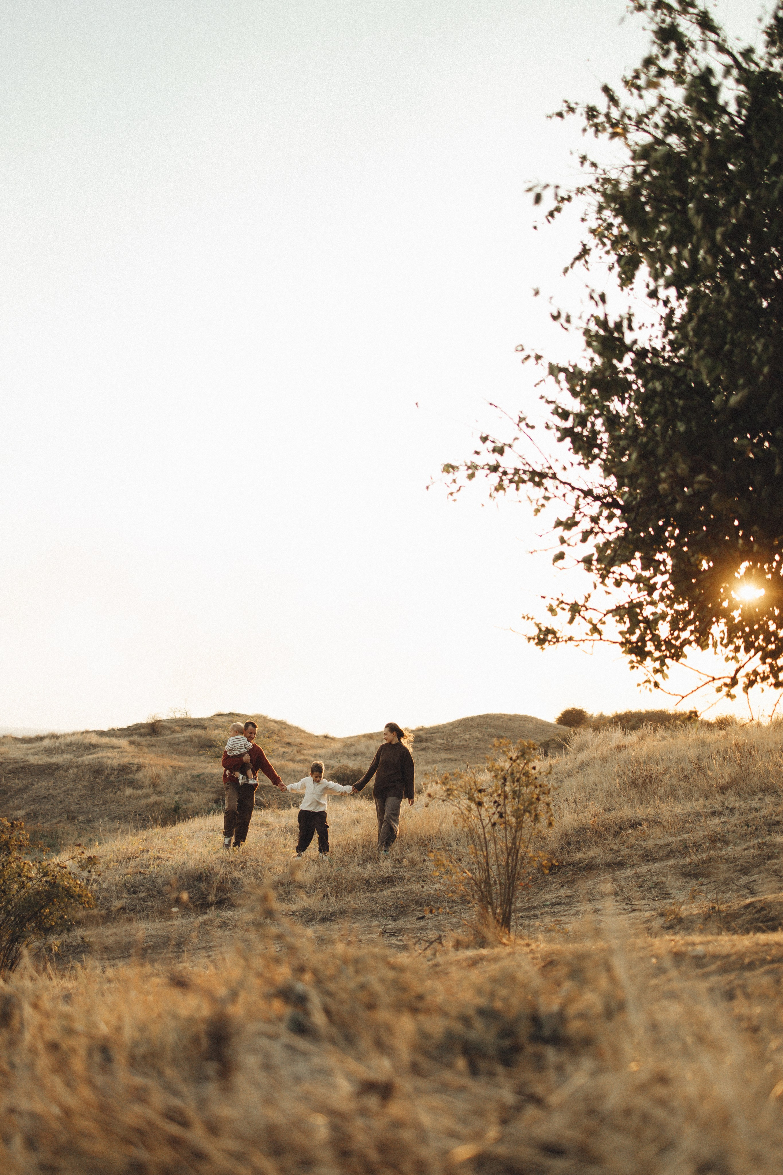 Семейная история, закат в Мержаново. Семейный и детский фотограф, таганрог, ростов-на-дону
