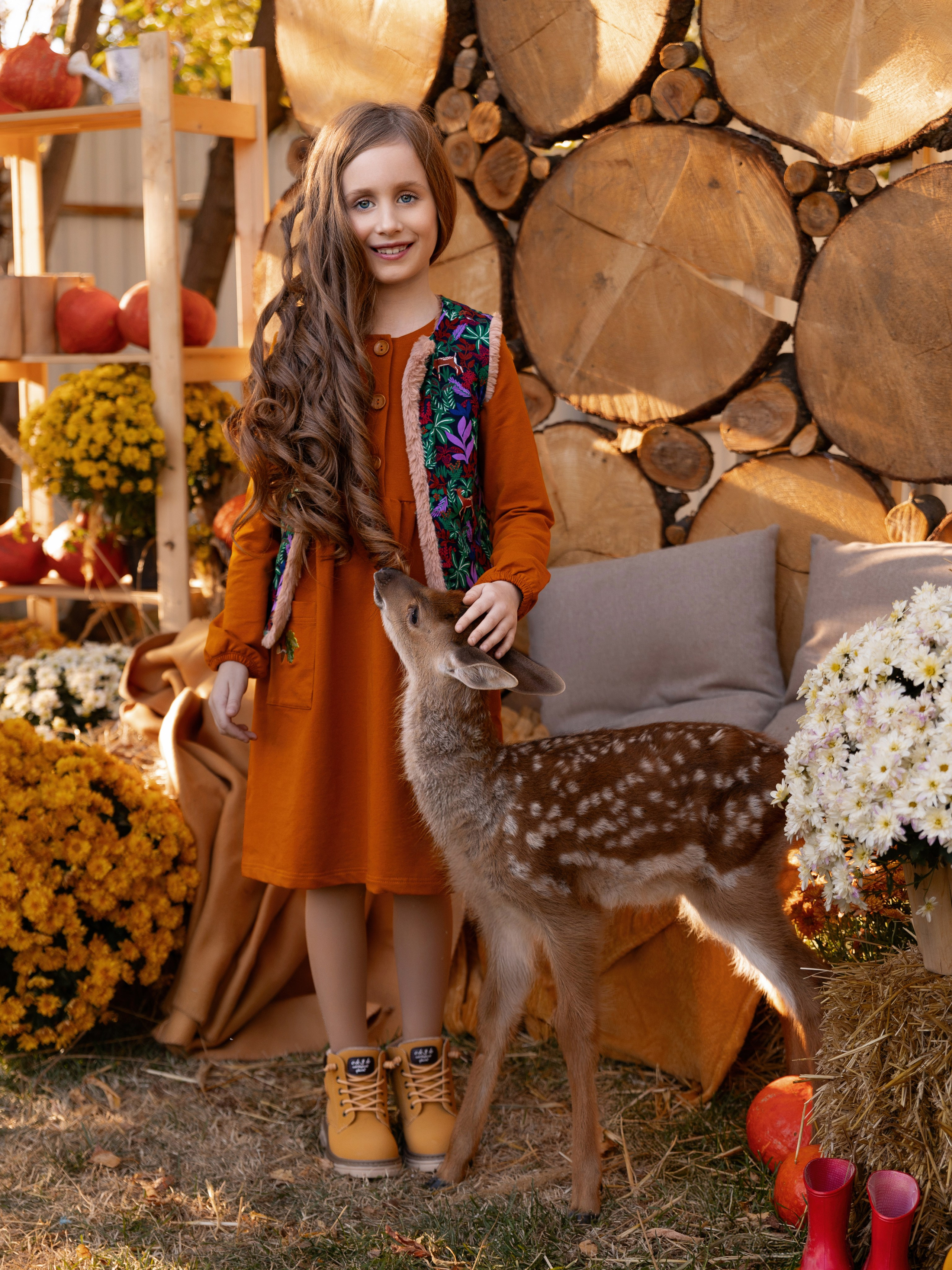 Детская фотосессия с животным. Трубинова Екатерина | Семейный фотограф | Москва