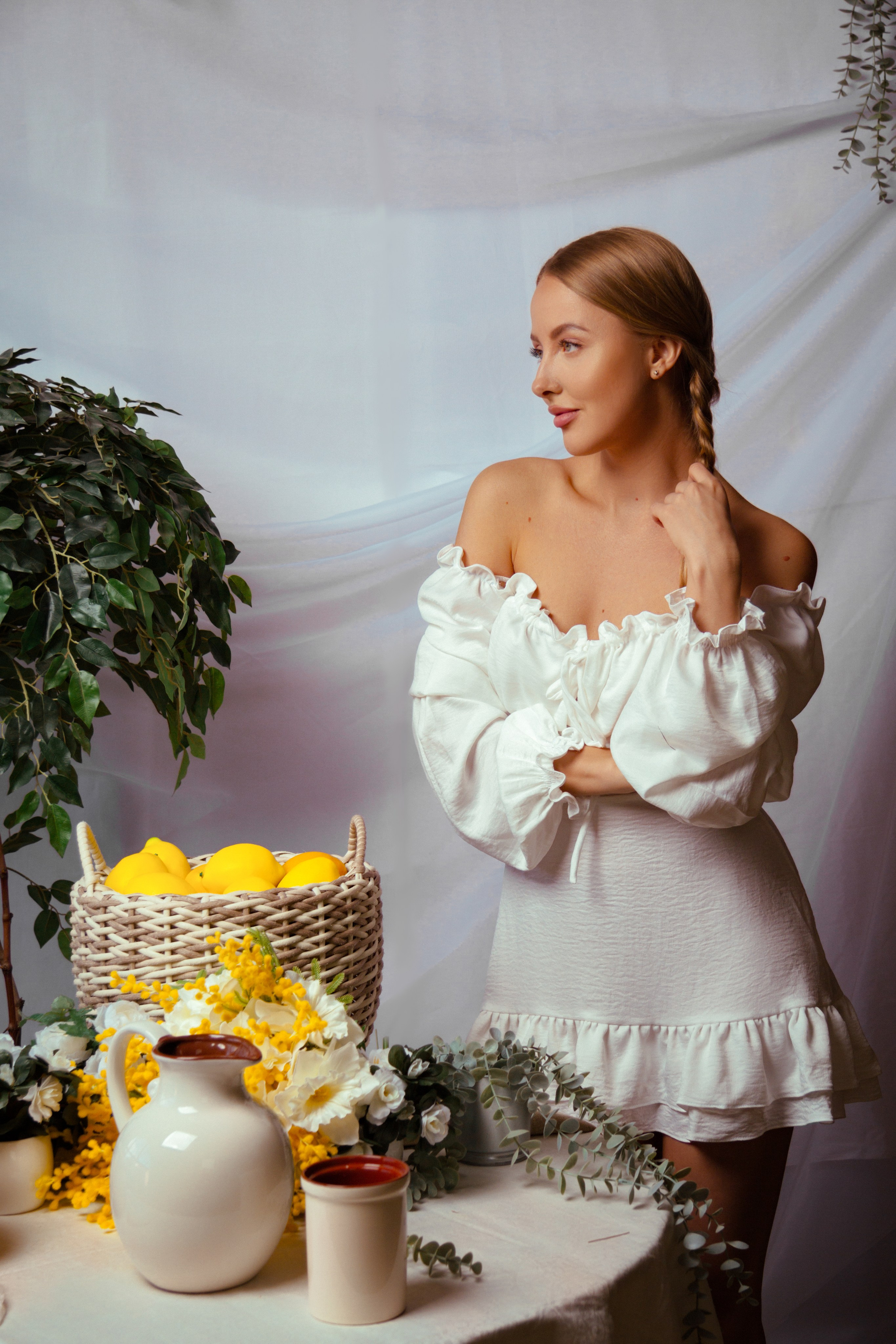 Фотосессия в на сеновале, завтрак в деревне. Портретный фотограф в Санкт-Петербурге Анастасия Епифанова