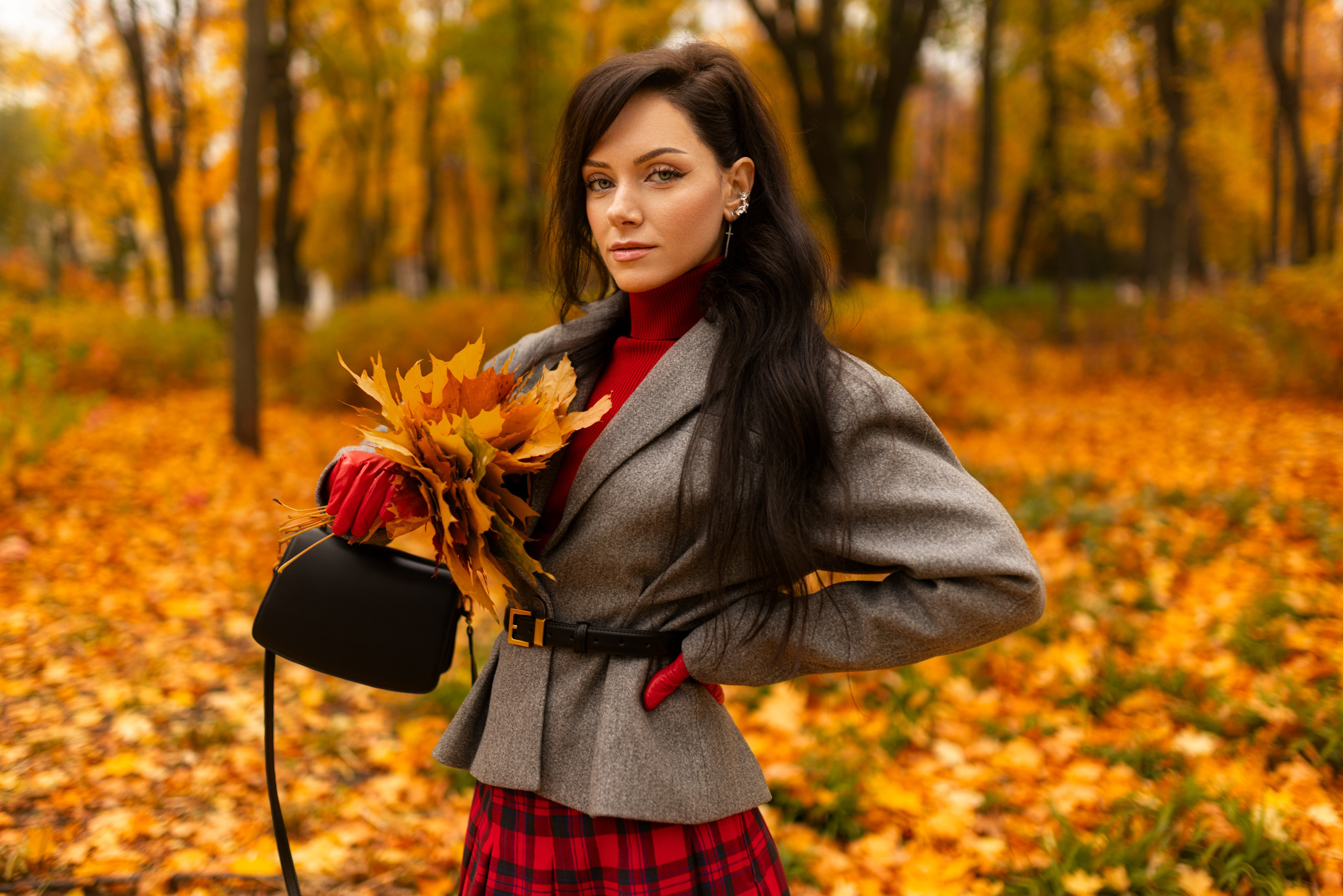 Фотосет с Екатериной в парке на осеннюю тему для «себя»