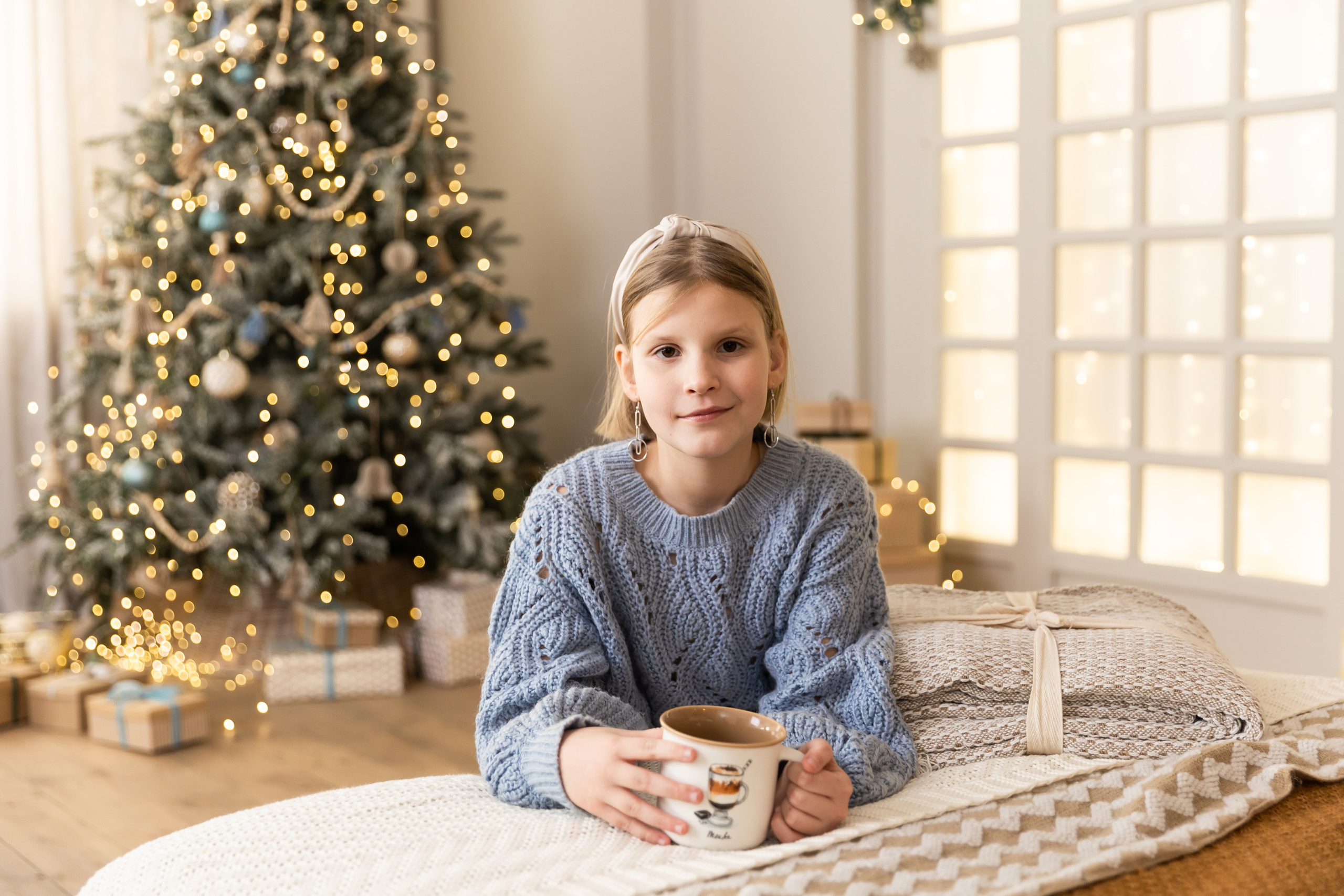 Новогодняя фотосессия в студии 4 класс. Семейный, детский, школьный фотограф в Благовещенске Яна Белоусова