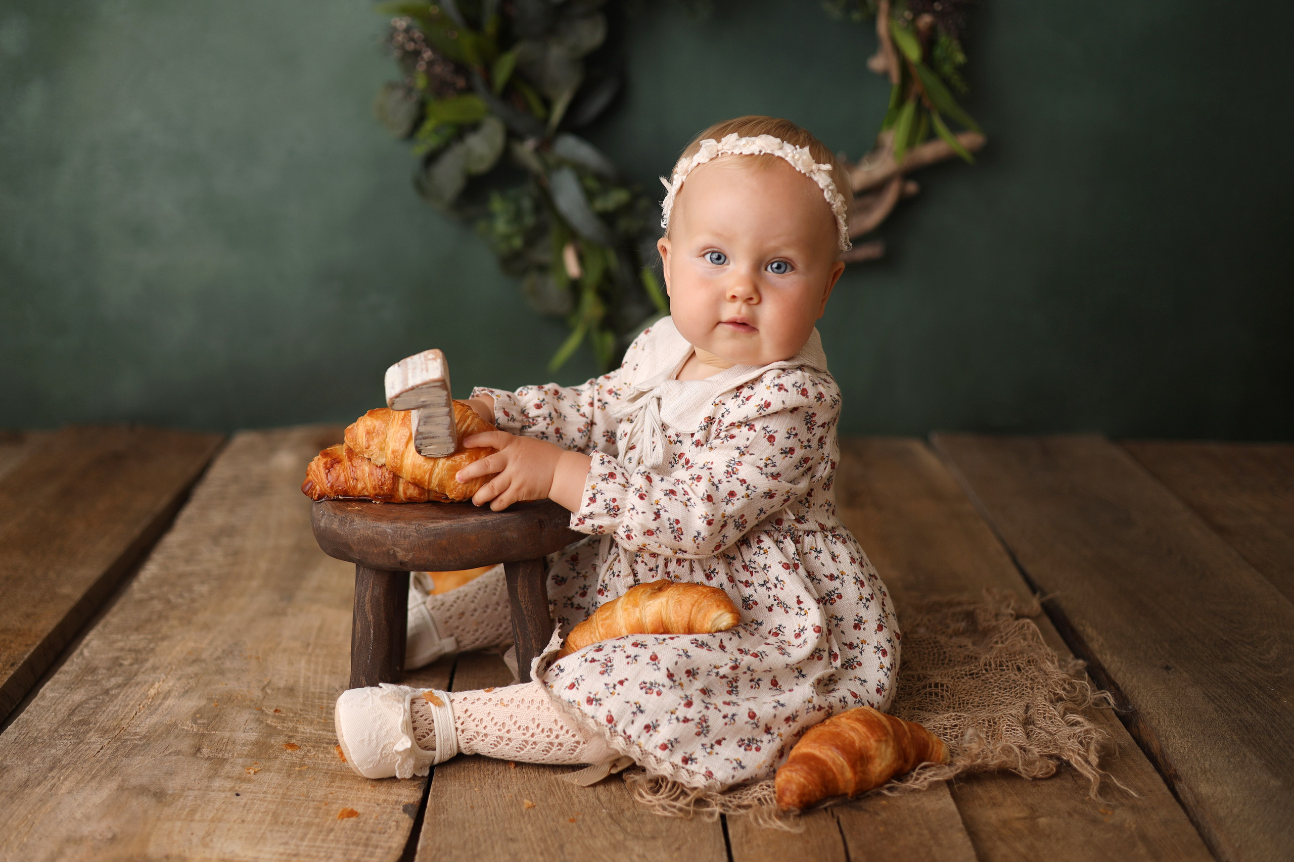 Детская фотосессия на 1 годик для Киры. Фотограф новорожденных Москва. Ньюборн фотограф Москва