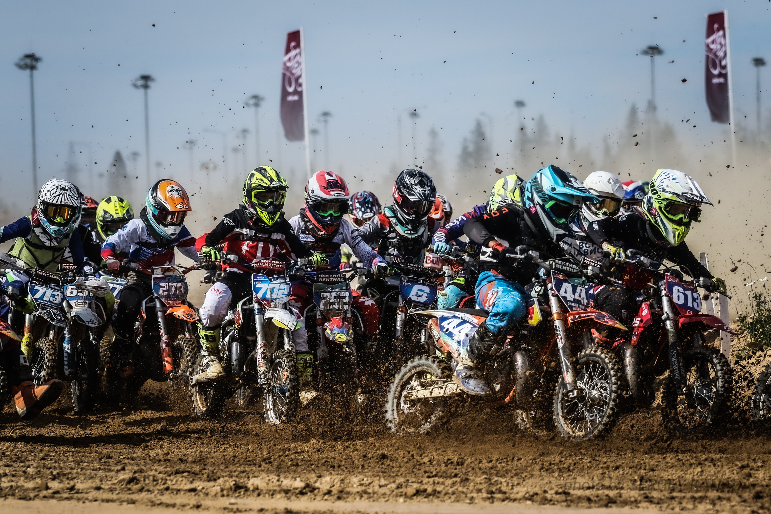 Массовый старт Чемпионата России по мотокроссу Игора драйв Санкт-Петербург МФР