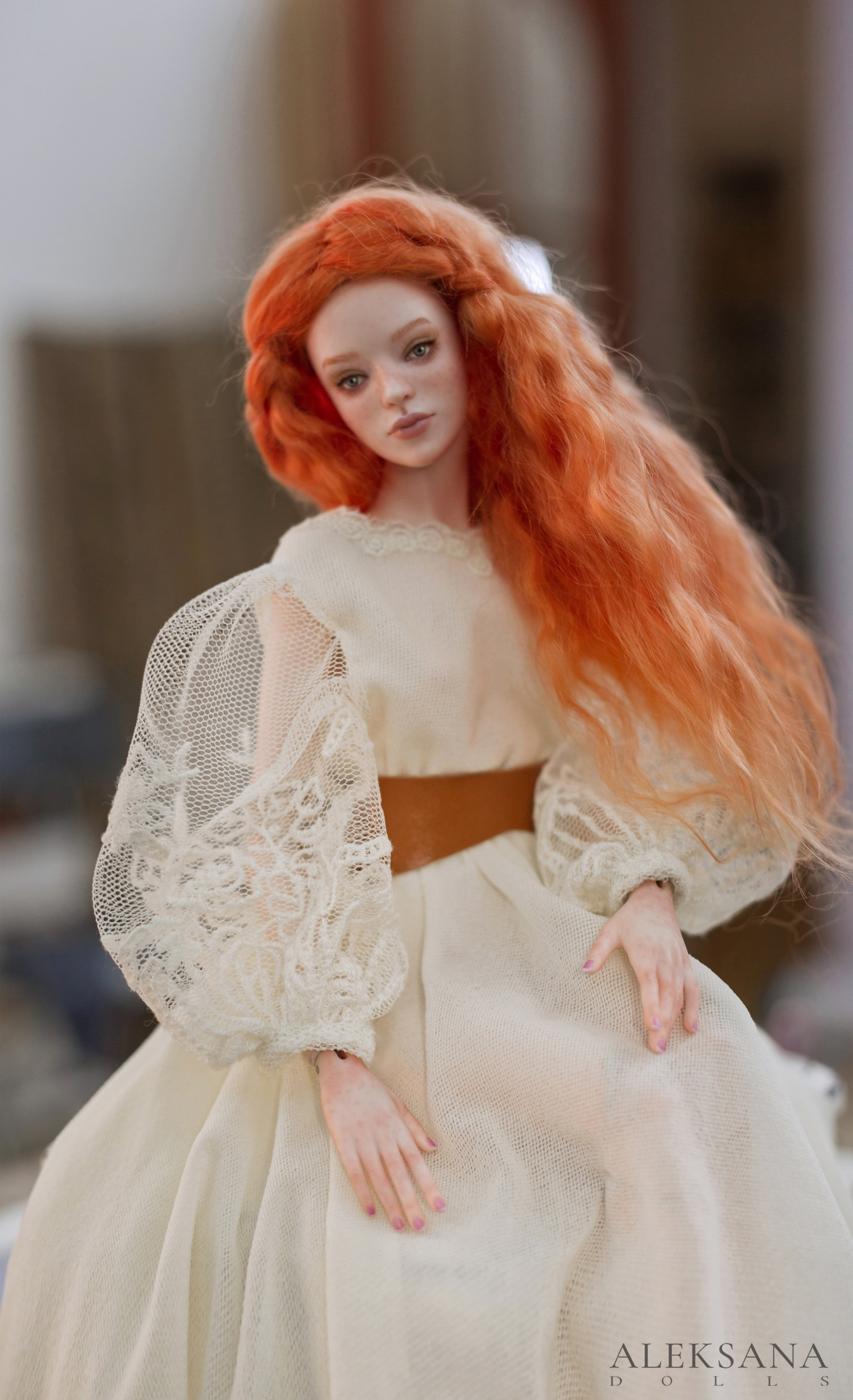 ГАЛЕРЕЯ. Авторские Шарнирные куклы и украшения из фарфора Алексаны Лавринчук